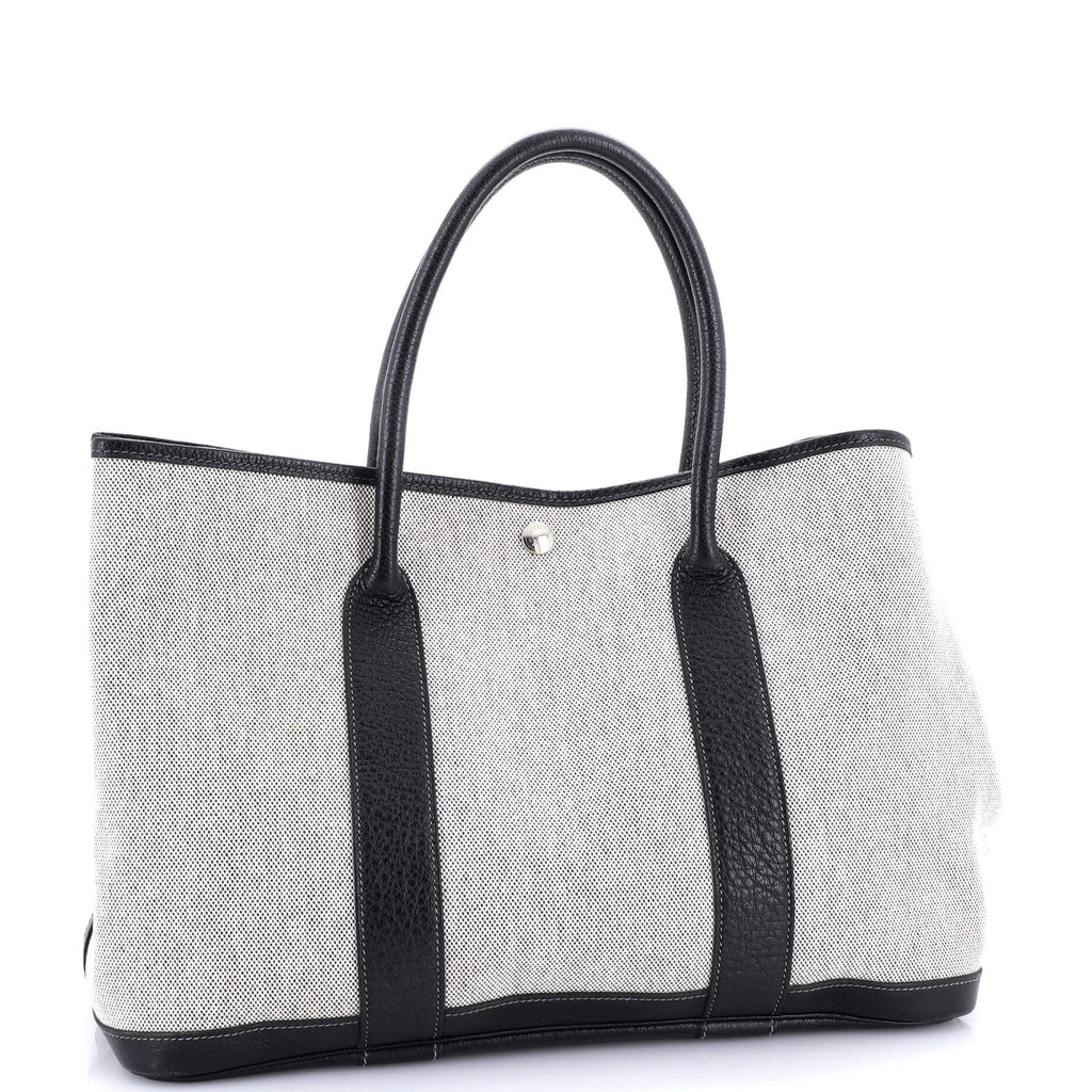 Garden Party Tote Toile and Leather 36
