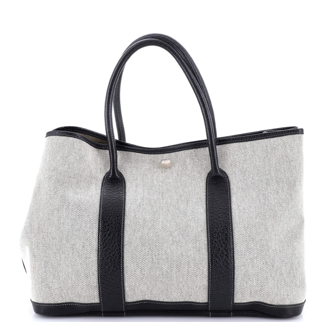 Garden Party Tote Toile and Leather 36
