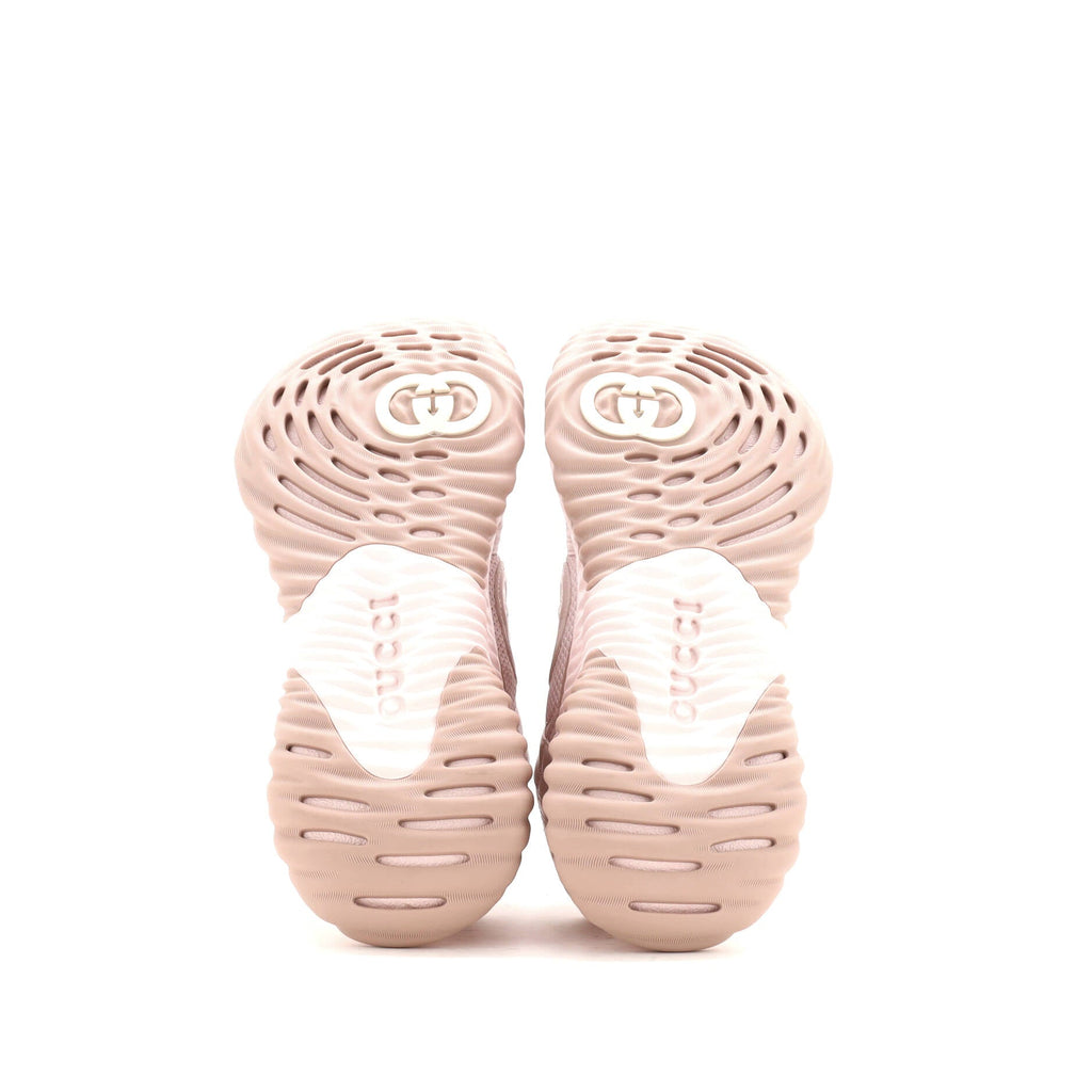 Women's Interlocking G Ripple Sneakers Leather with Mesh
