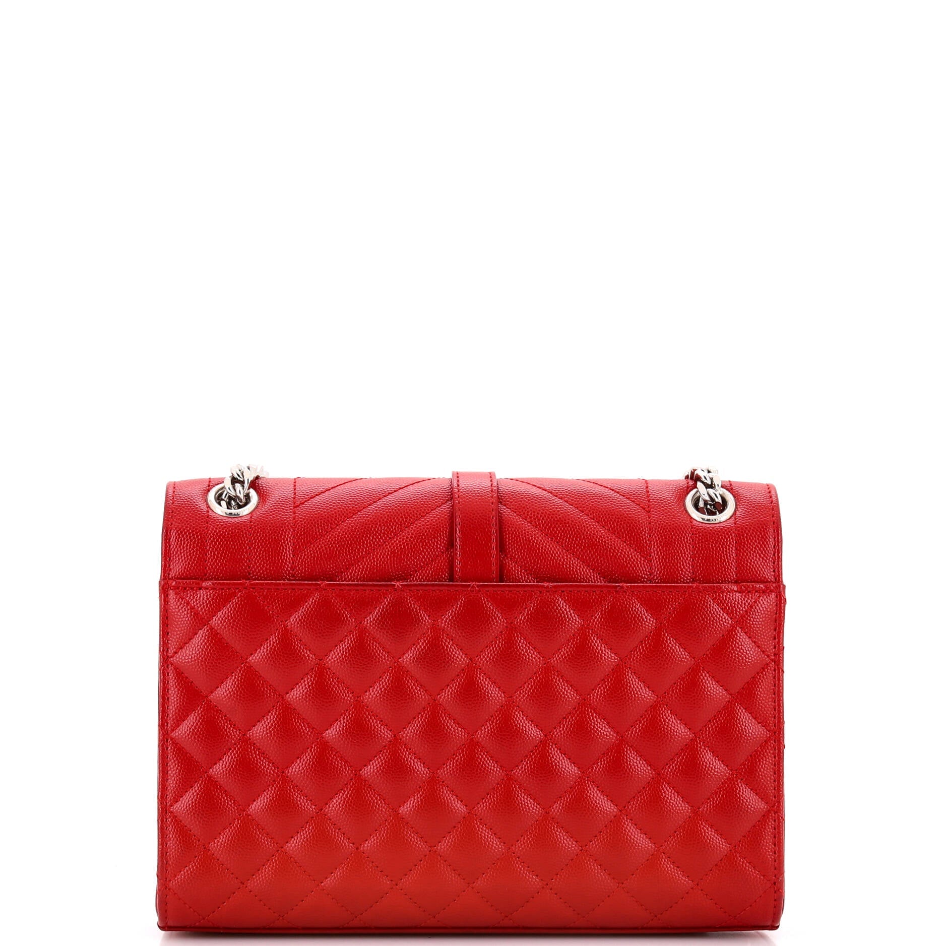 Classic Monogram Envelope Satchel Mixed Matelasse Leather Medium