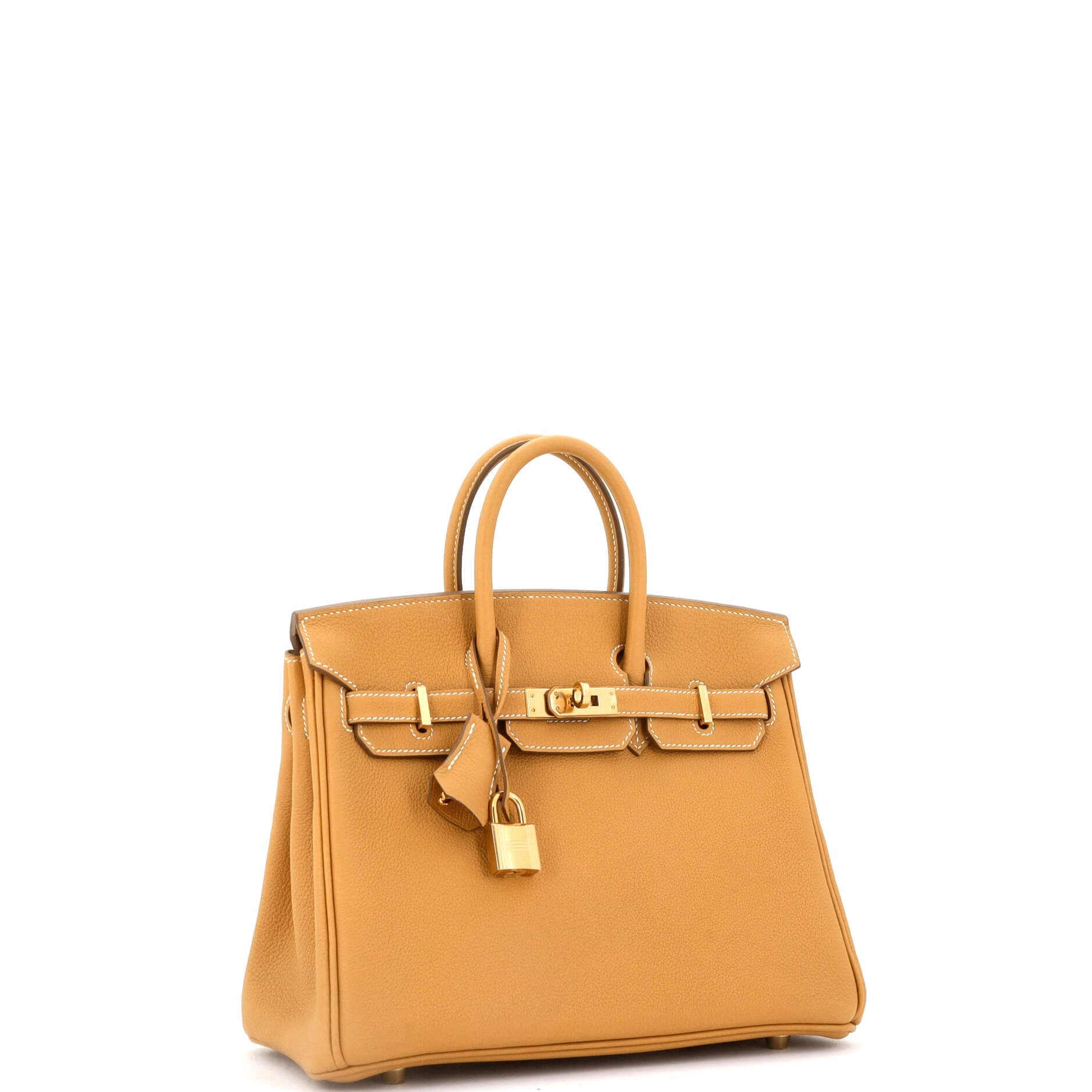 Birkin Handbag Natural Sable Maurice with Gold Hardware 25