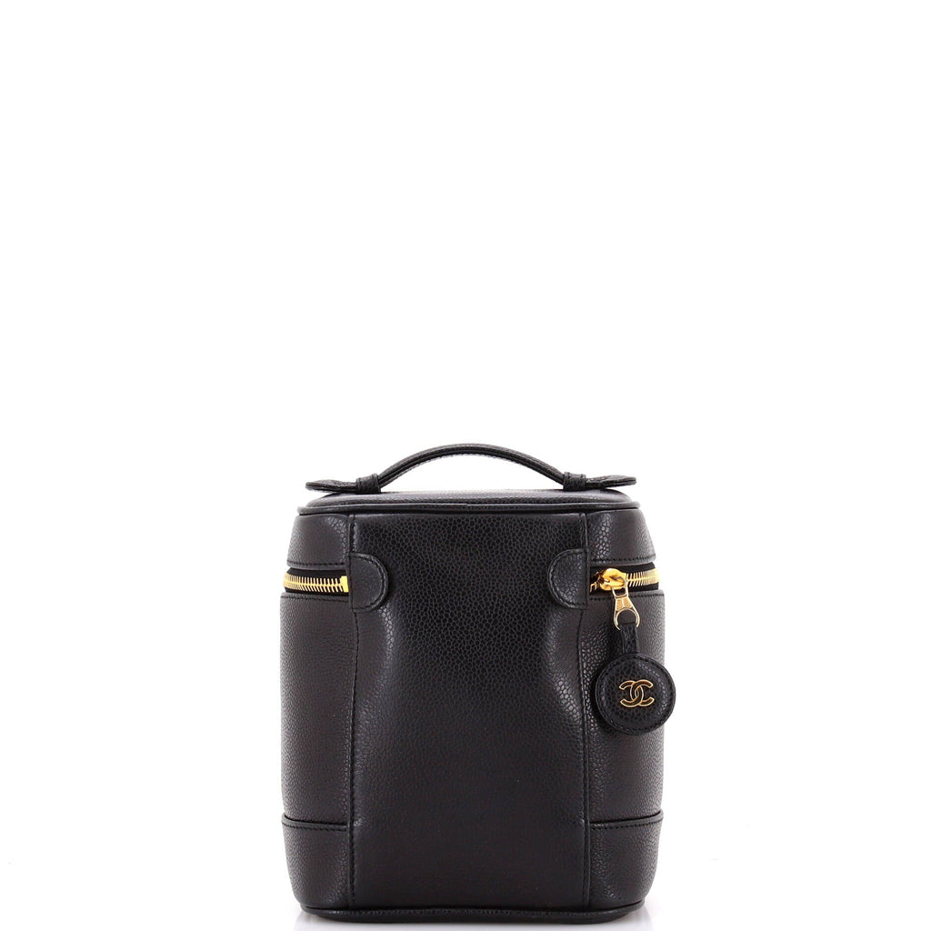Vintage Timeless Cosmetic Case Caviar Tall