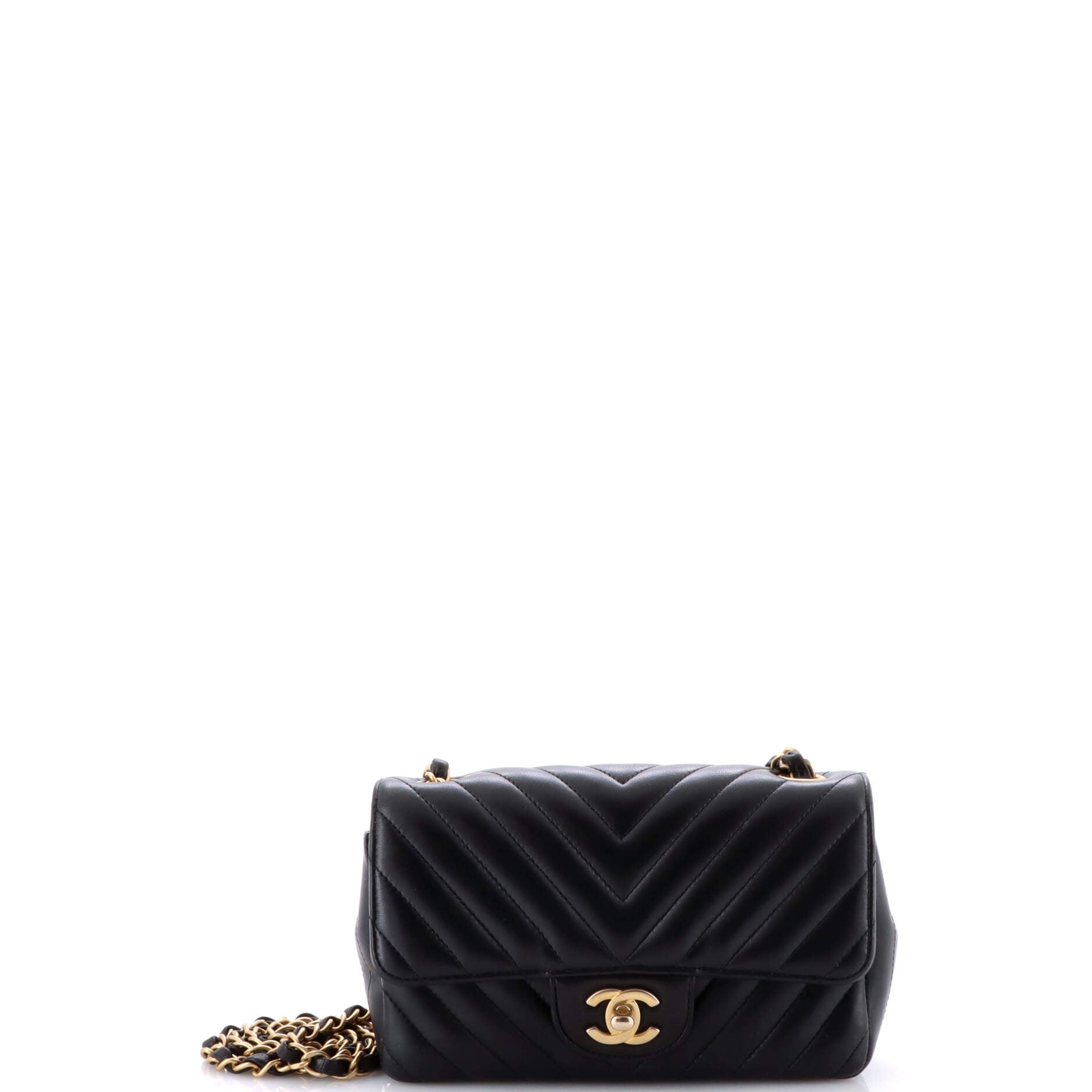 Classic Single Flap Bag Chevron Lambskin Mini