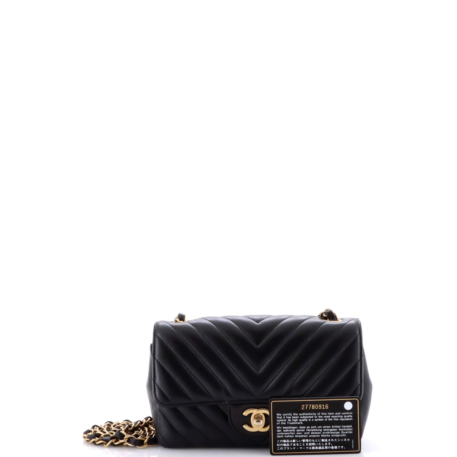 Classic Single Flap Bag Chevron Lambskin Mini