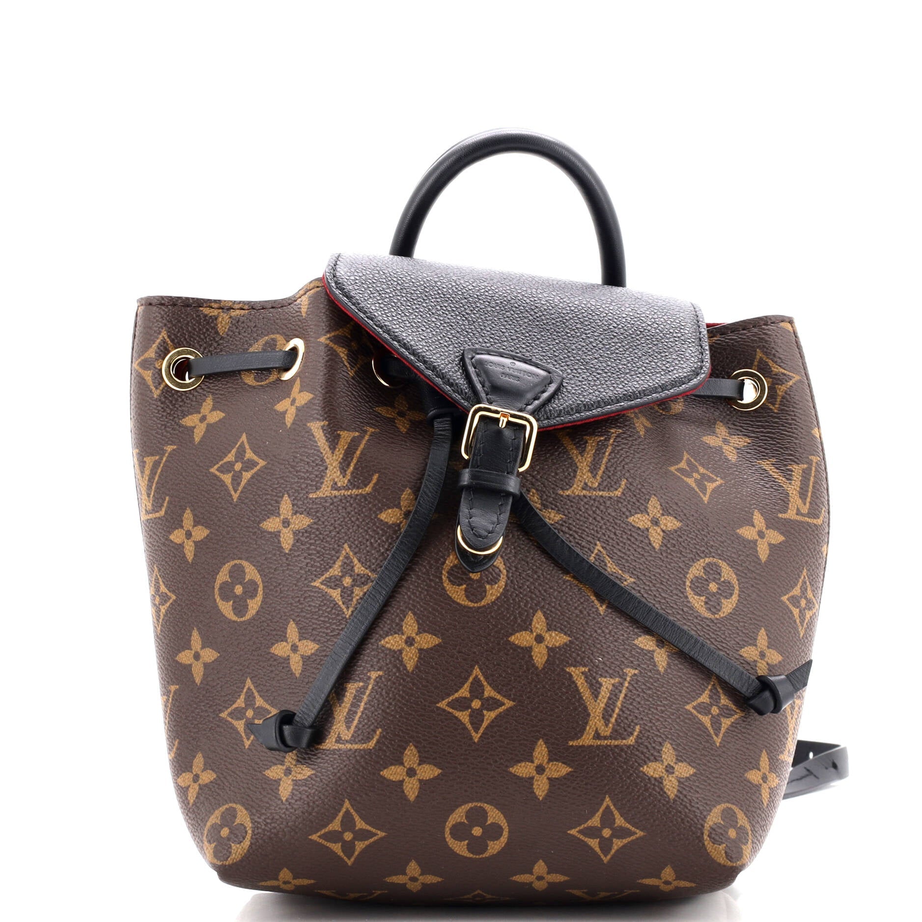 Montsouris NM Backpack Monogram Canvas with Leather BB