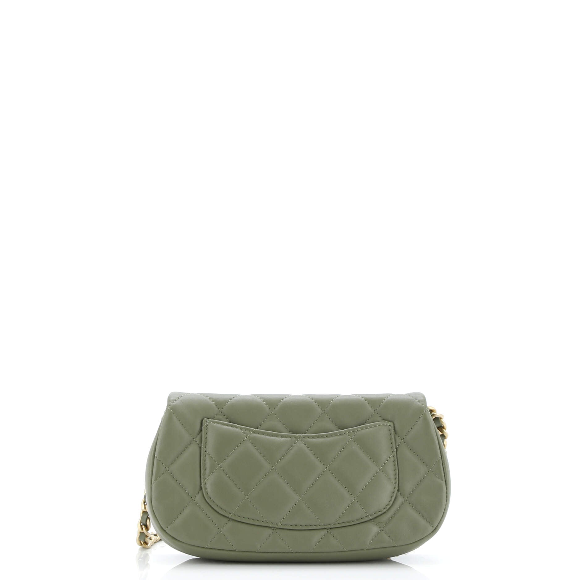 Coco Mail Clutch with Chain Quilted Calfskin