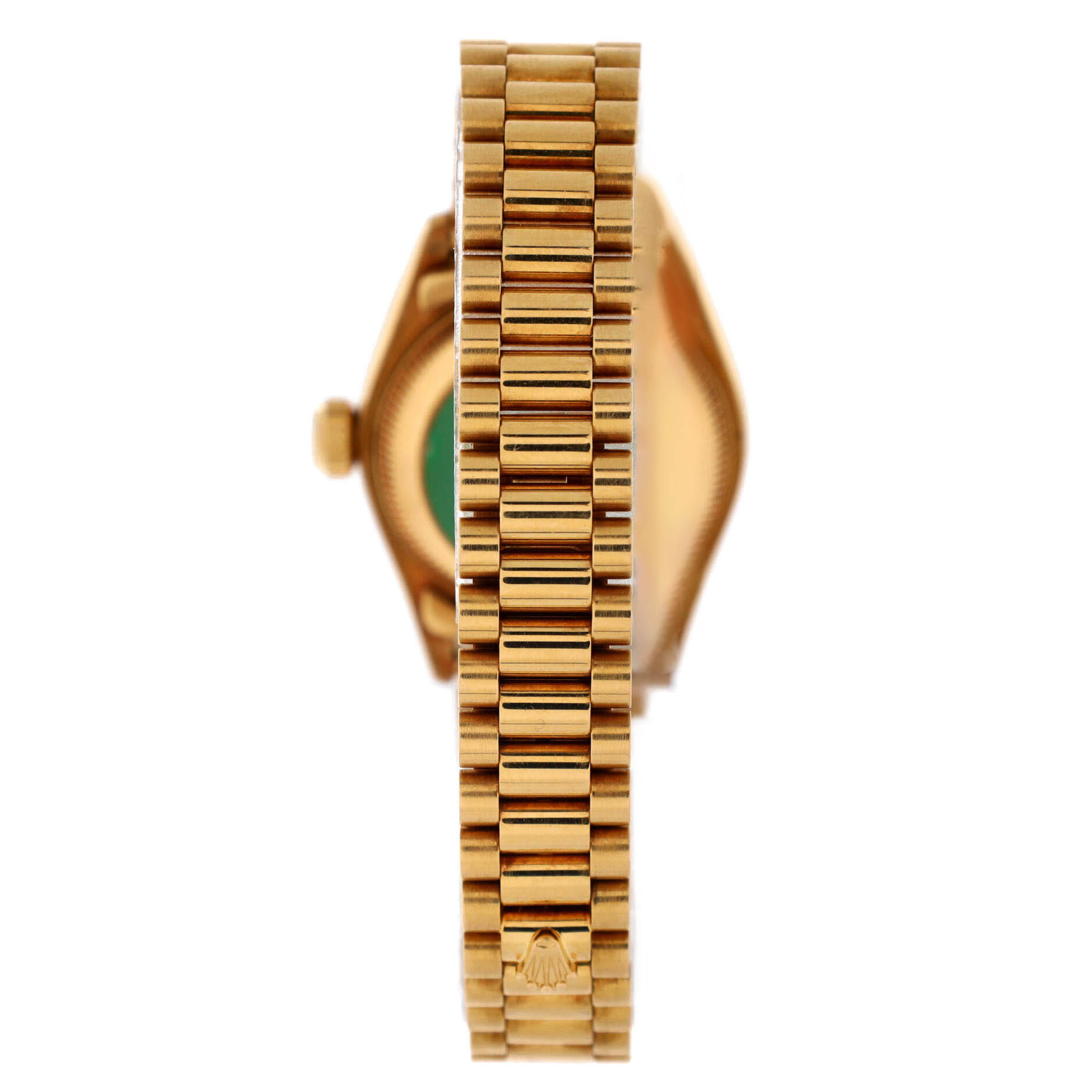 Oyster Perpetual President Datejust Automatic Watch Yellow Gold with Diamond Markers 26