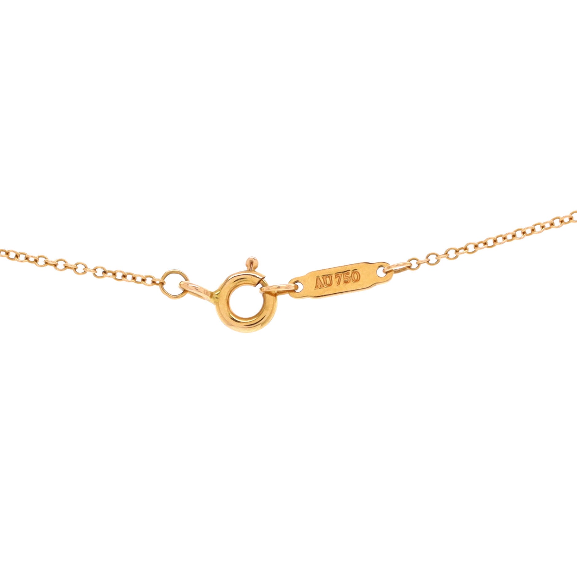 Heart Pendant Necklace 18K Yellow Gold with Diamonds Small