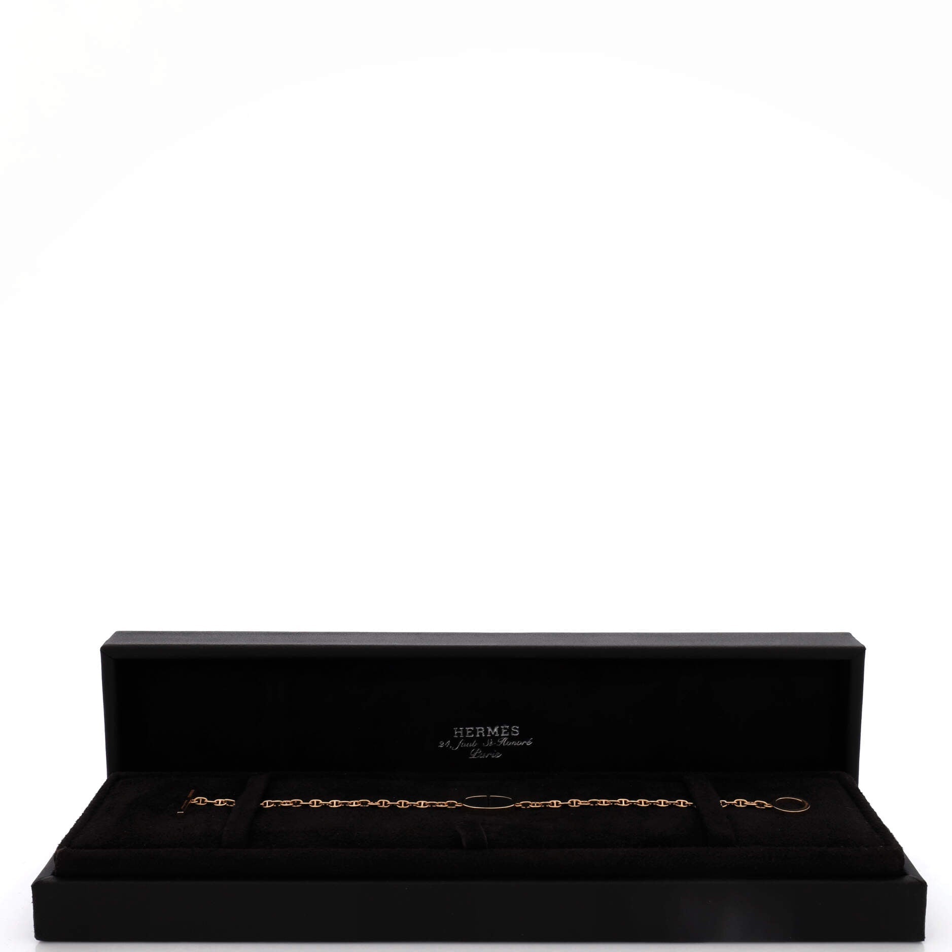 Chaine d'Ancre Verso Bracelet 18K Rose Gold with Ceramic