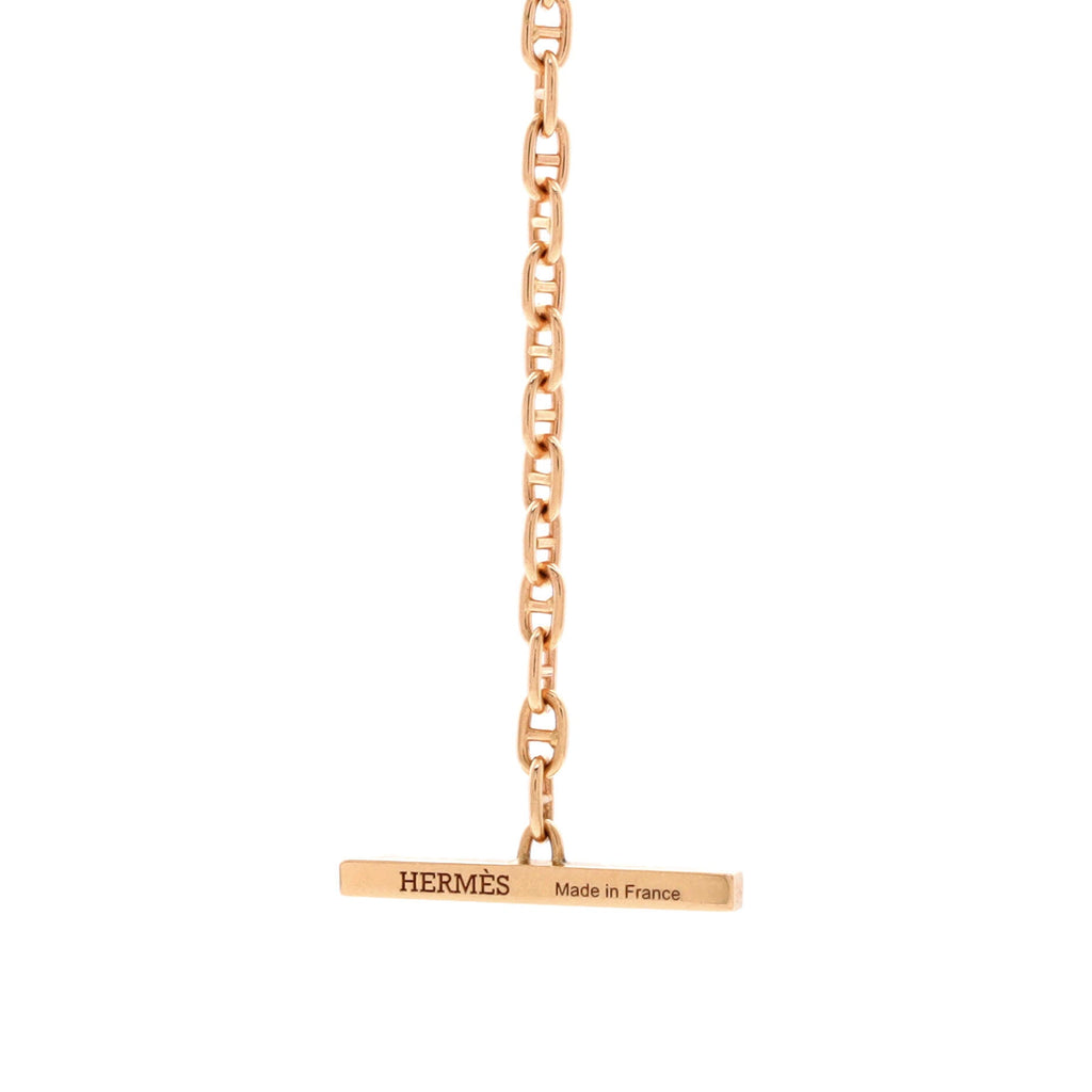 Chaine d'Ancre Verso Bracelet 18K Rose Gold with Ceramic