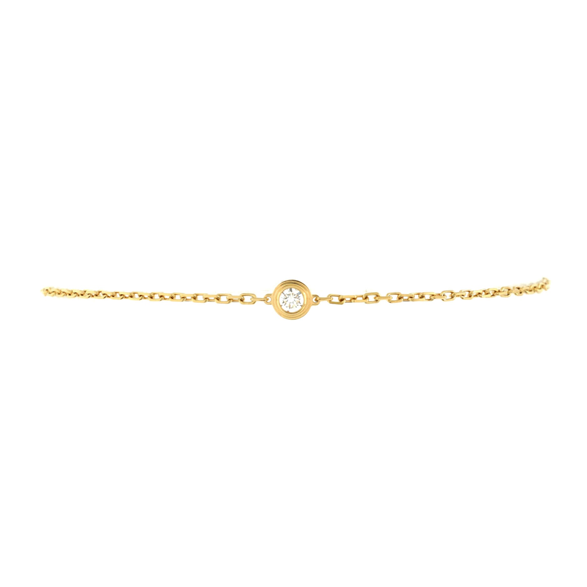 D'Amour Bracelet 18K Yellow Gold and Diamond Small