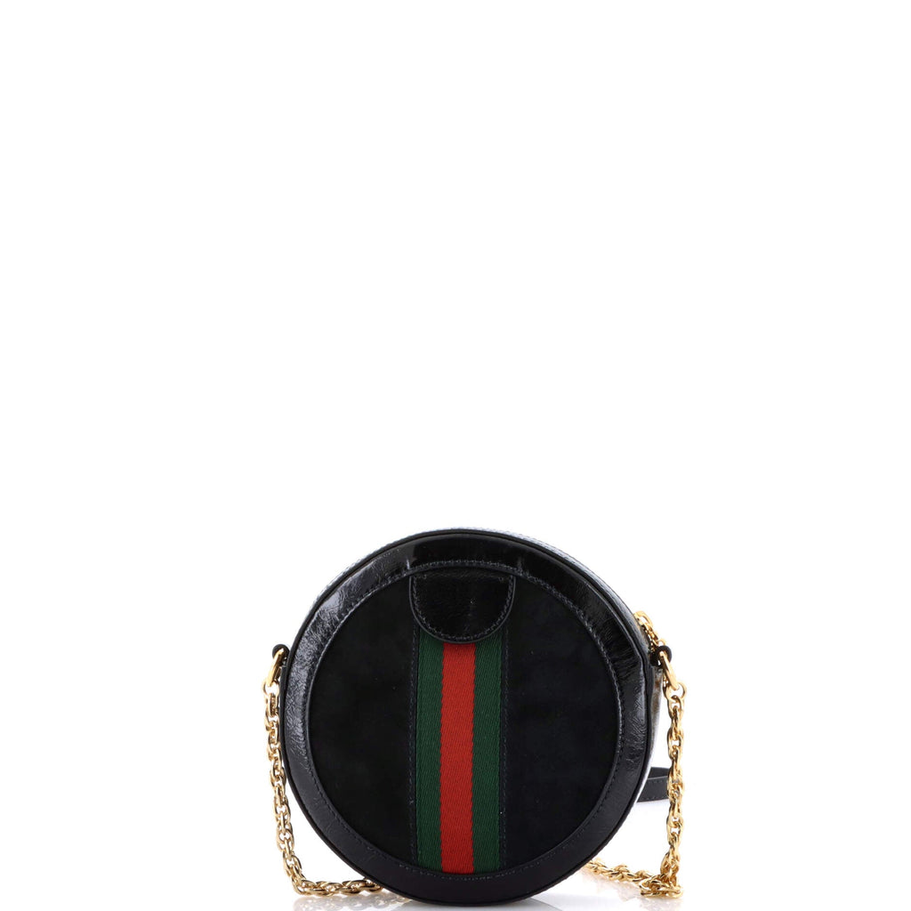 Ophidia Round Shoulder Bag Leather Mini