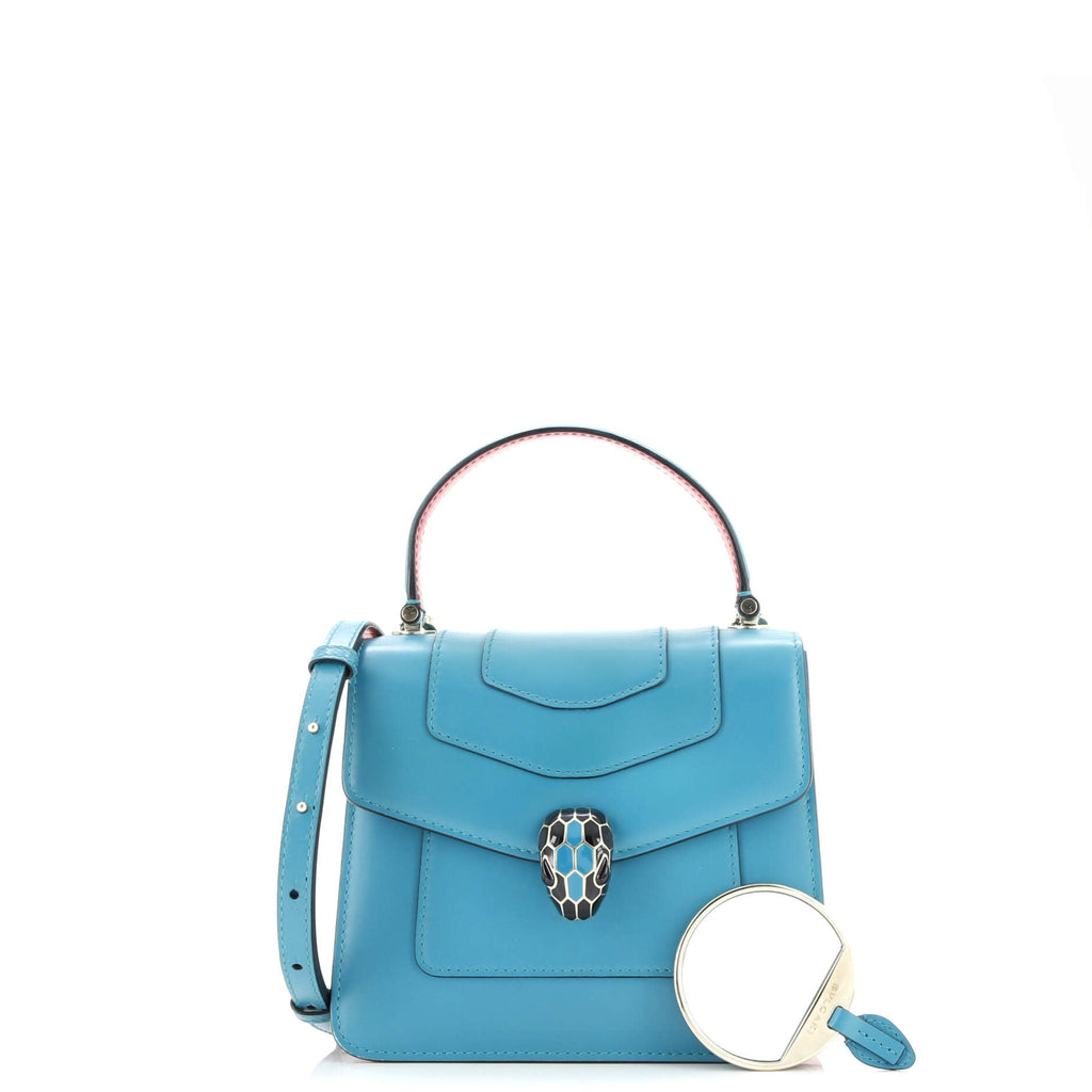 Serpenti Forever Top Handle Bag Leather Small