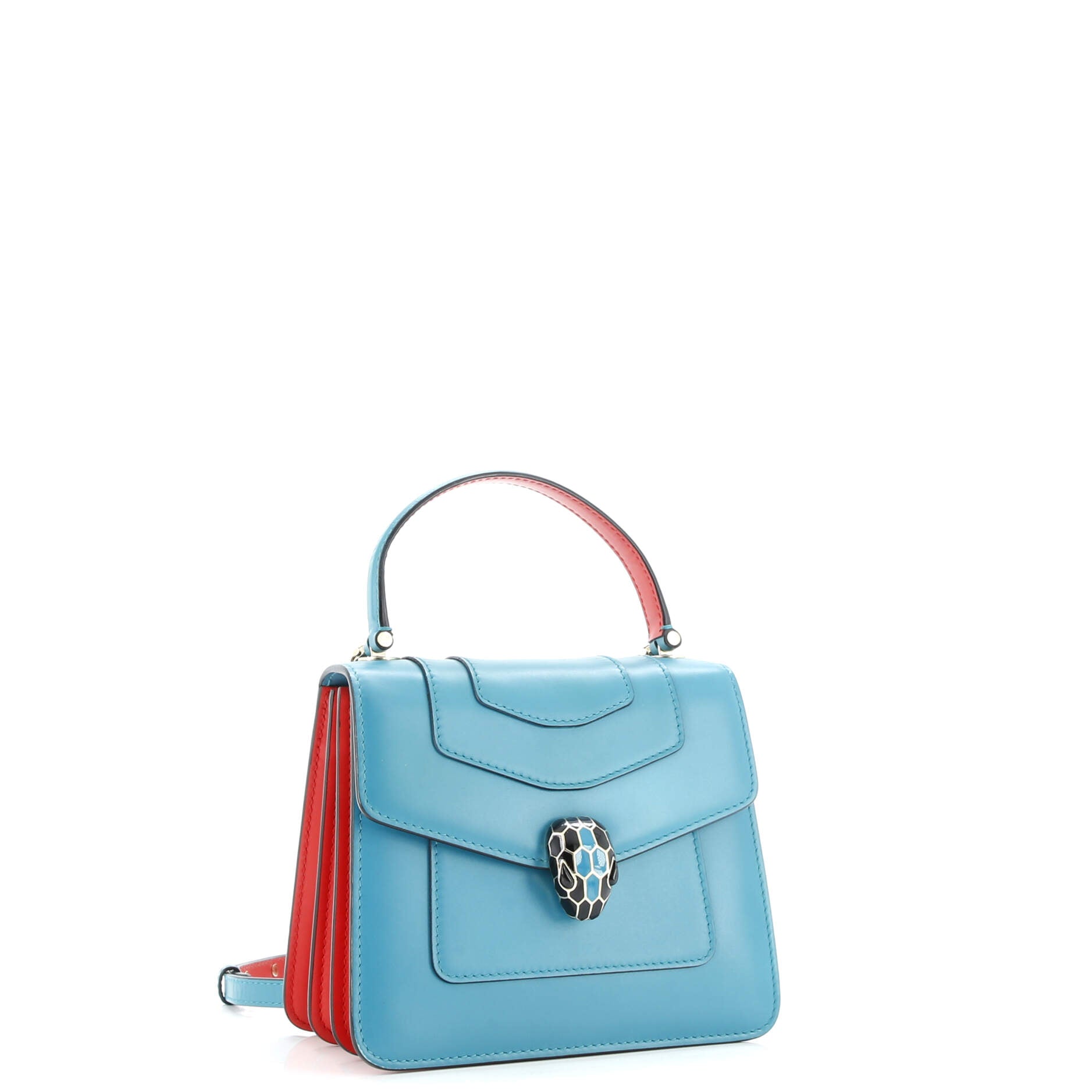 Serpenti Forever Top Handle Bag Leather Small