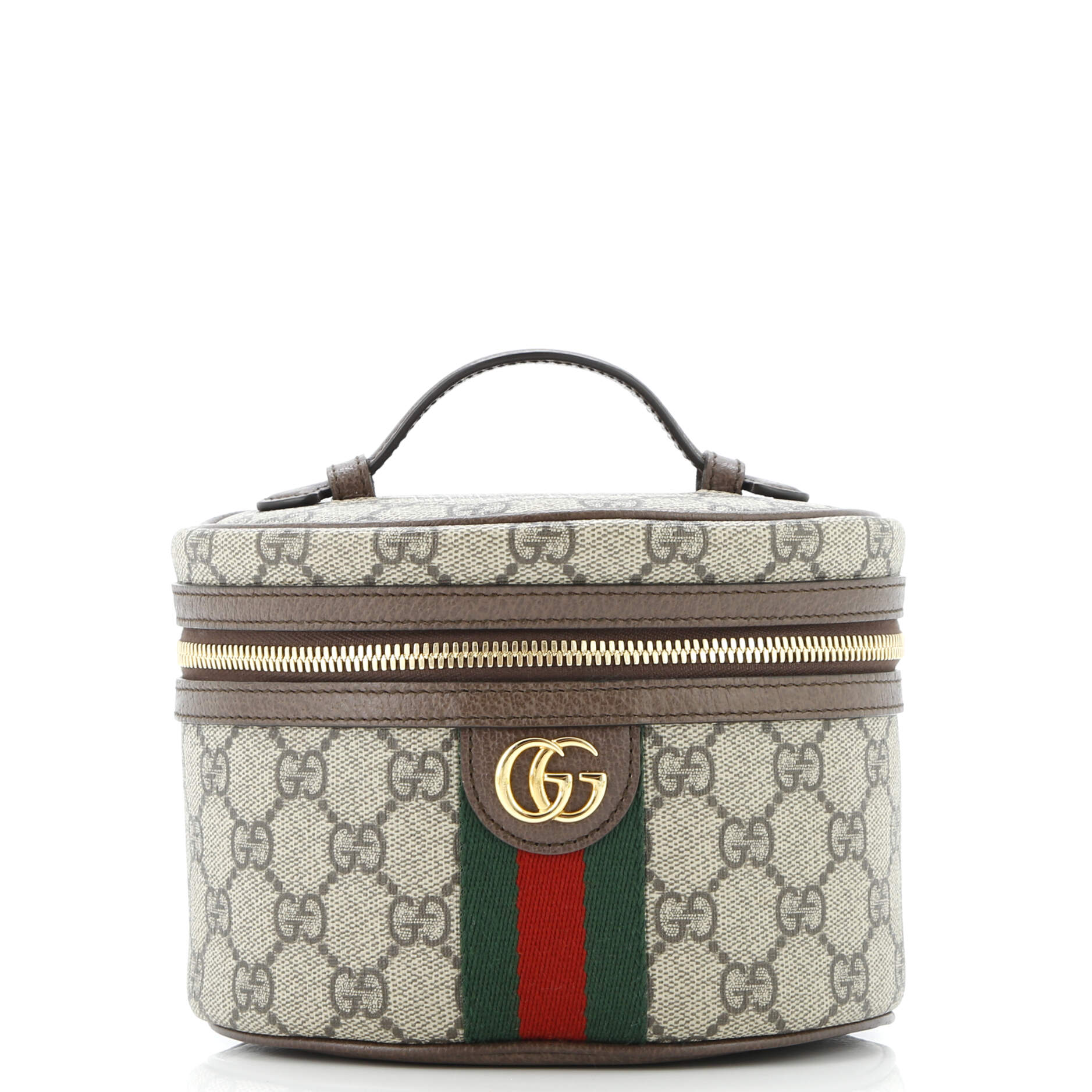 Ophidia Top Handle Cosmetic Case GG Coated Canvas Mini
