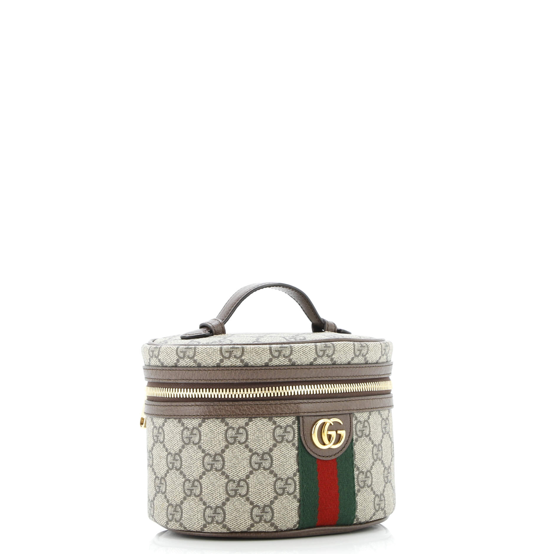 Ophidia Top Handle Cosmetic Case GG Coated Canvas Mini