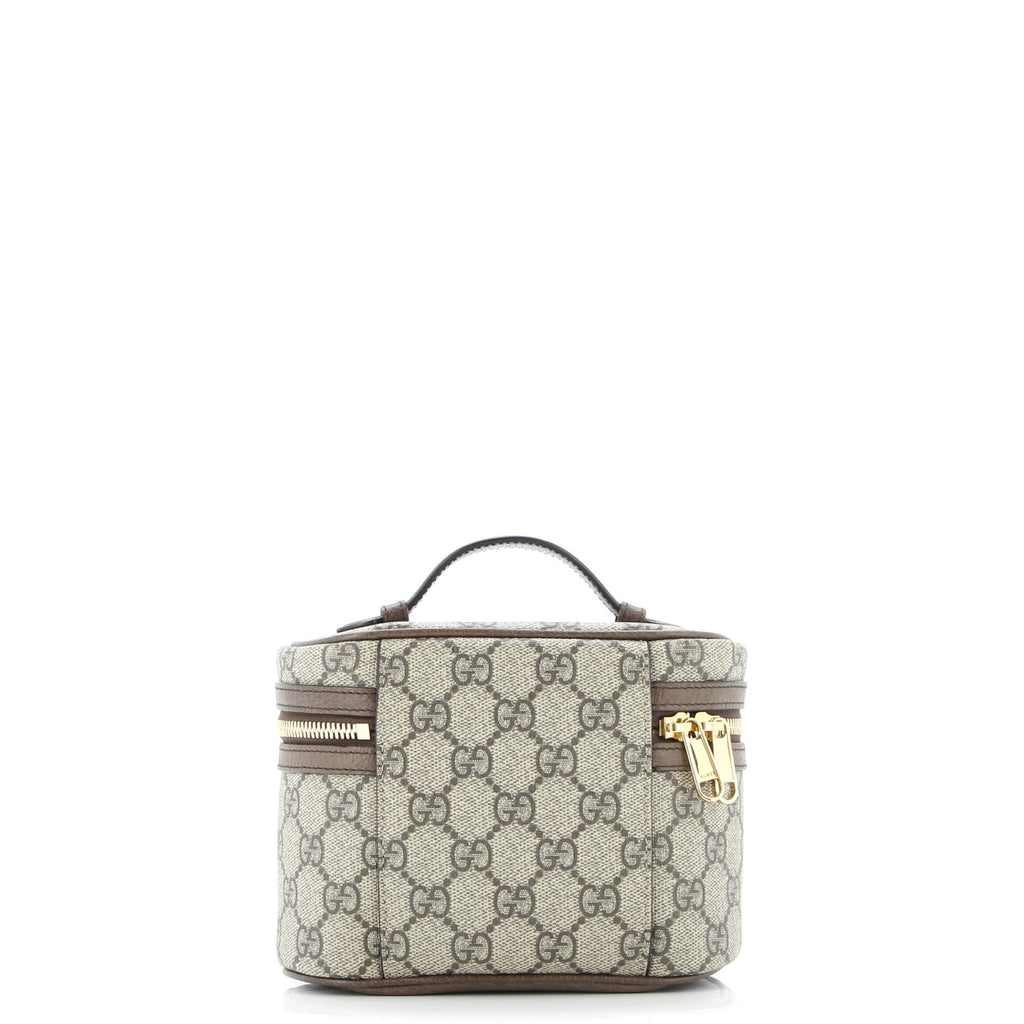 Ophidia Top Handle Cosmetic Case GG Coated Canvas Mini