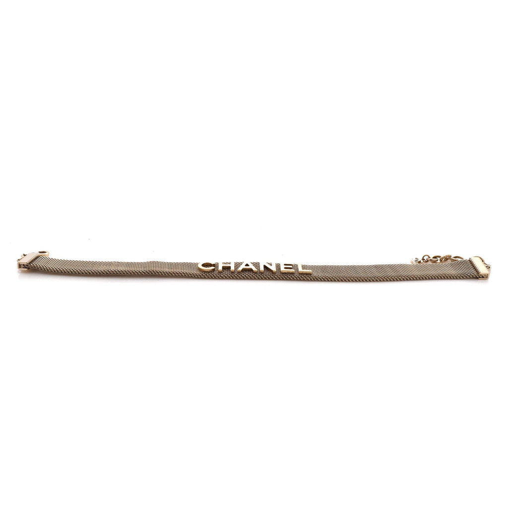 CC Charm Logo Choker Necklace Mesh