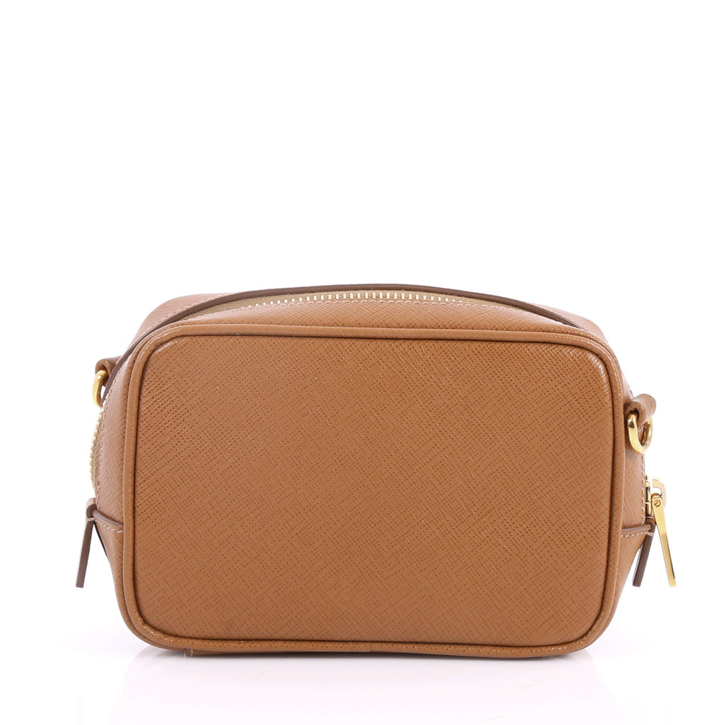 Zip Crossbody Bag Saffiano Leather Mini