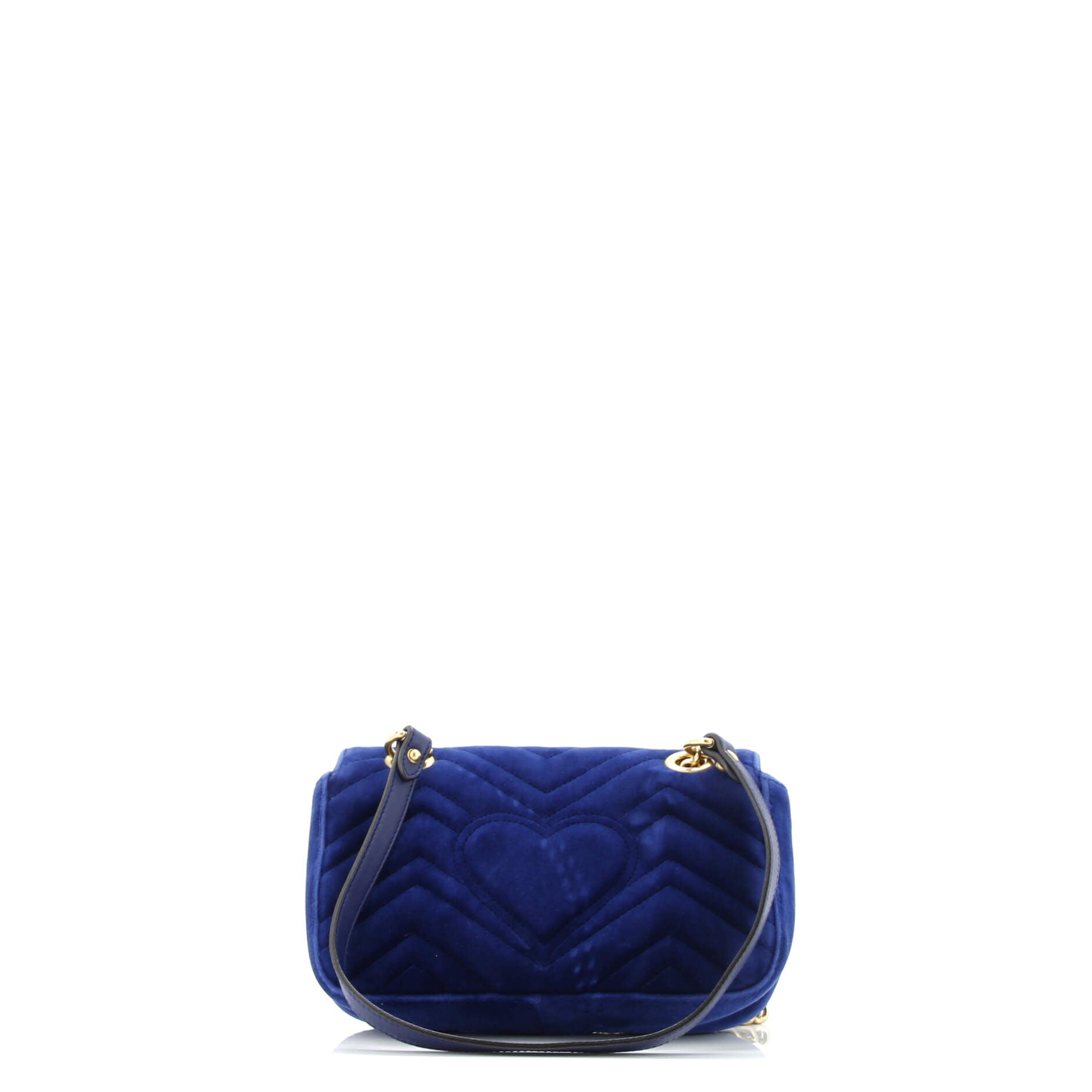 GG Marmont Flap Bag Matelasse Velvet Mini