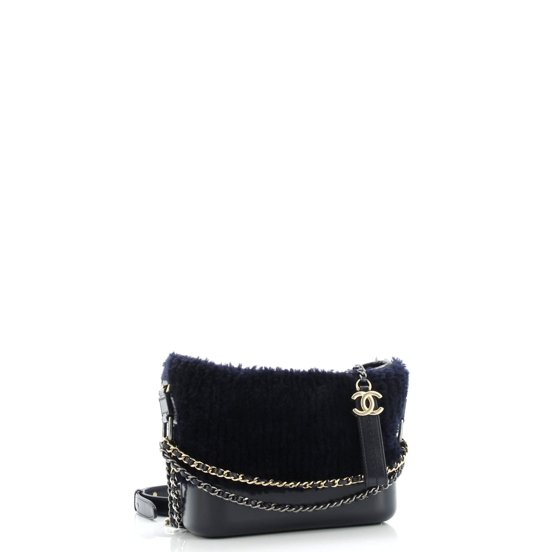 Gabrielle Hobo Shearling and Leather Small