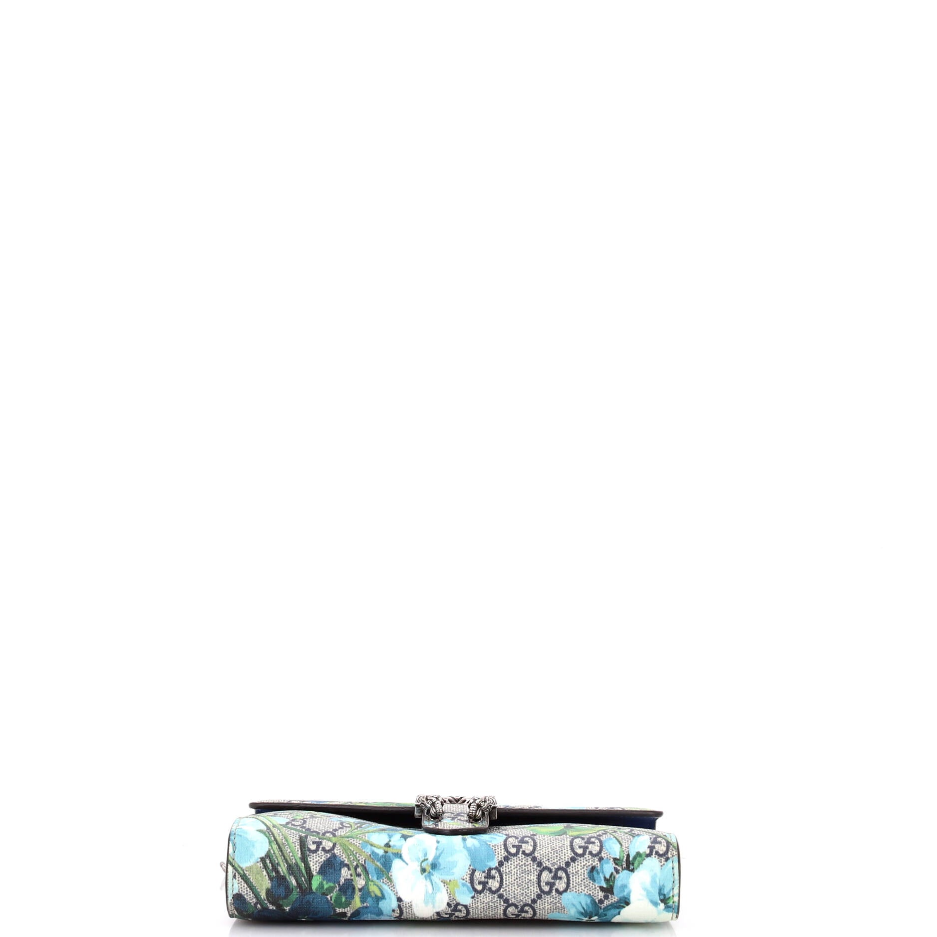 Dionysus Chain Wallet Blooms Print GG Coated Canvas Small