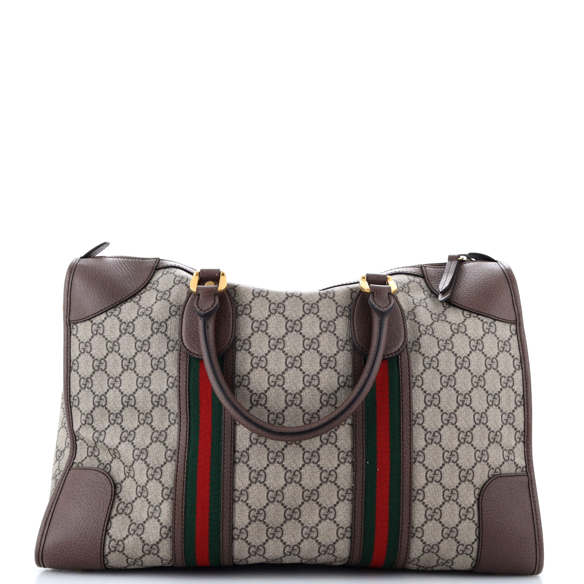 Neo Vintage Web Duffle Bag GG Coated Canvas Medium