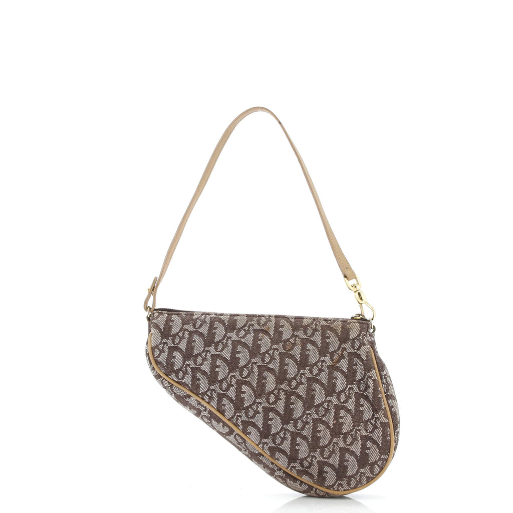 Vintage Saddle Bag Diorissimo Canvas Mini