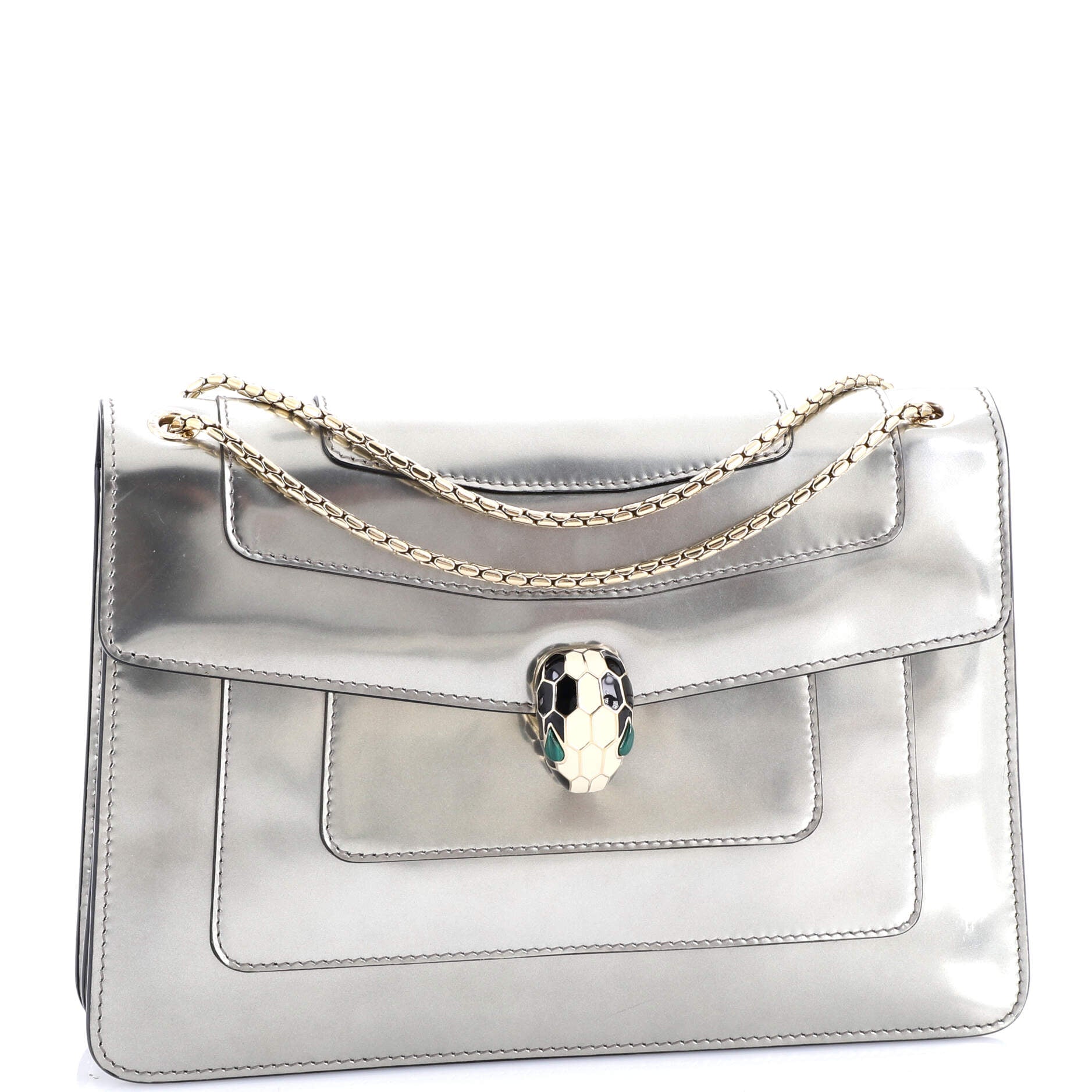 Serpenti Forever Shoulder Bag Patent Medium