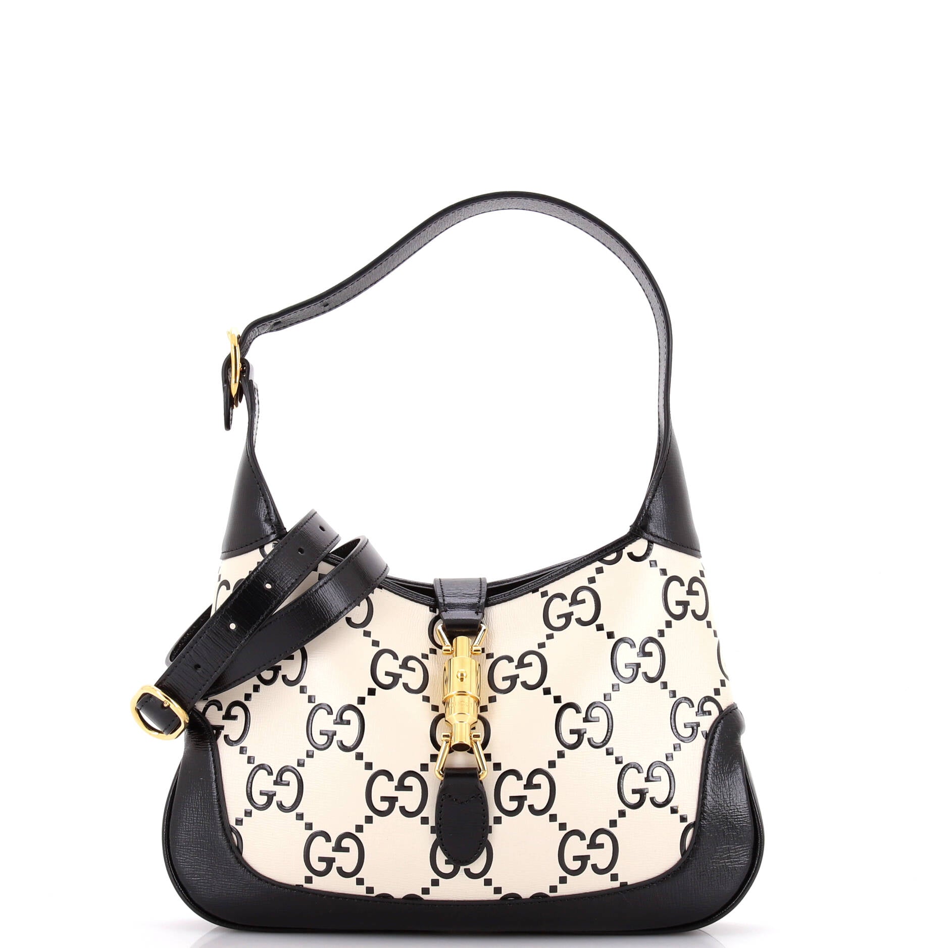 Jackie 1961 Hobo GG Embossed Leather Small