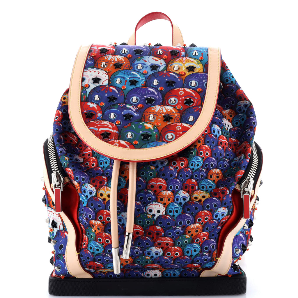 Explorafunk Backpack Spiked Printed Nylon