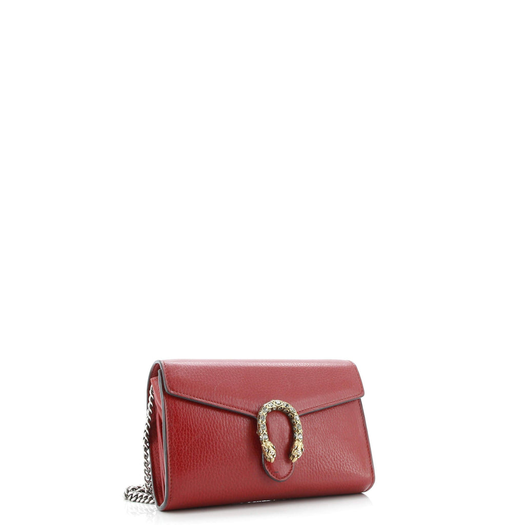 Dionysus Chain Wallet Leather with Embellished Detail Small