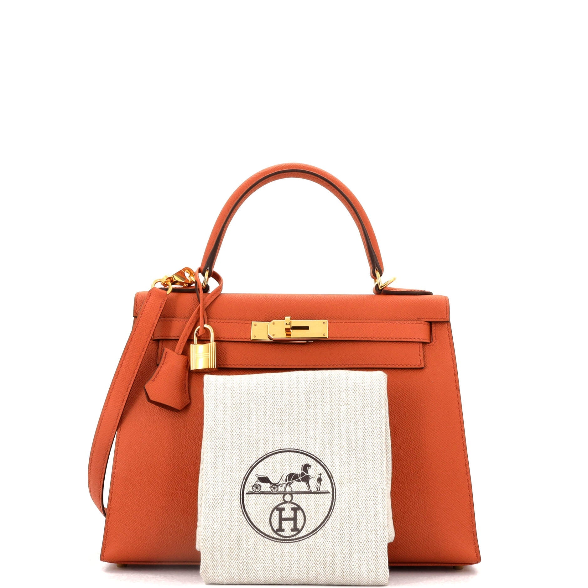 Kelly Handbag Terre Battue Epsom with Gold Hardware 28