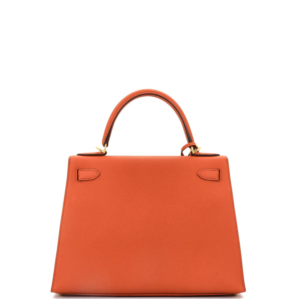 Kelly Handbag Terre Battue Epsom with Gold Hardware 28