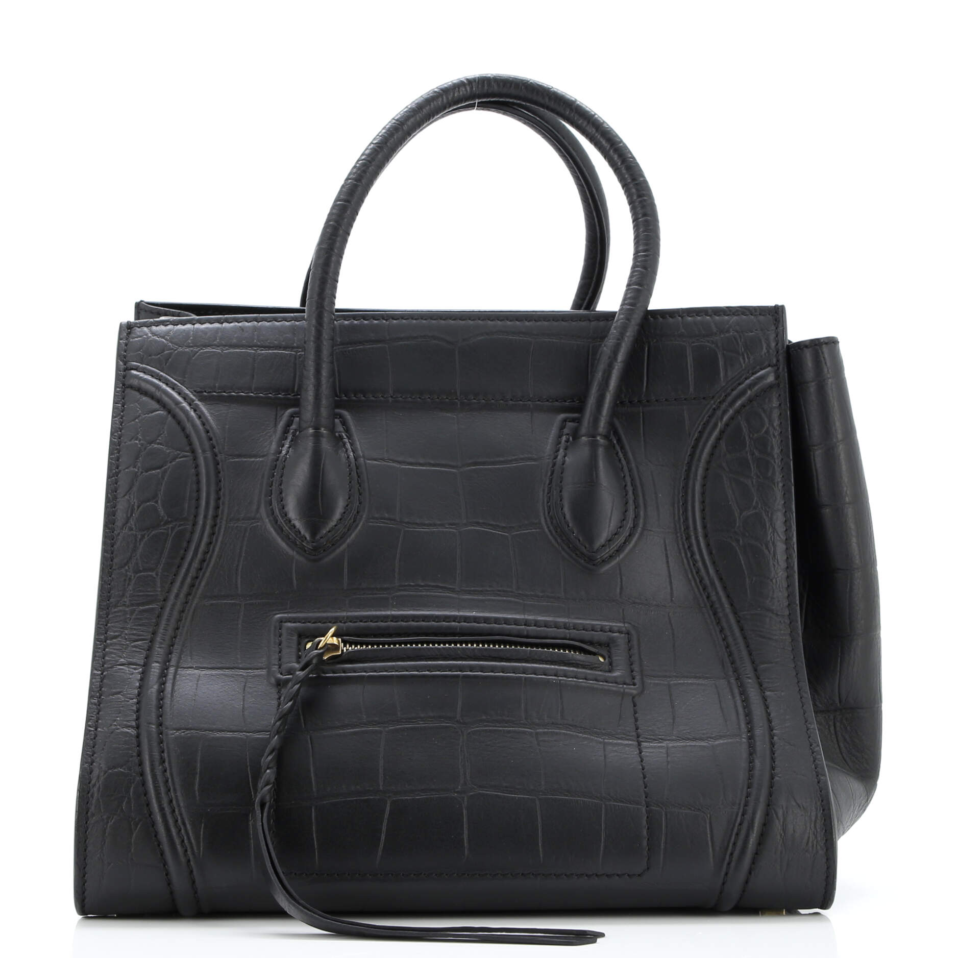 Phantom Bag Crocodile Embossed Leather Medium