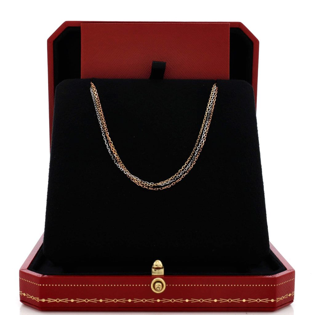 Trinity Chain Necklace 18K Tricolor Gold