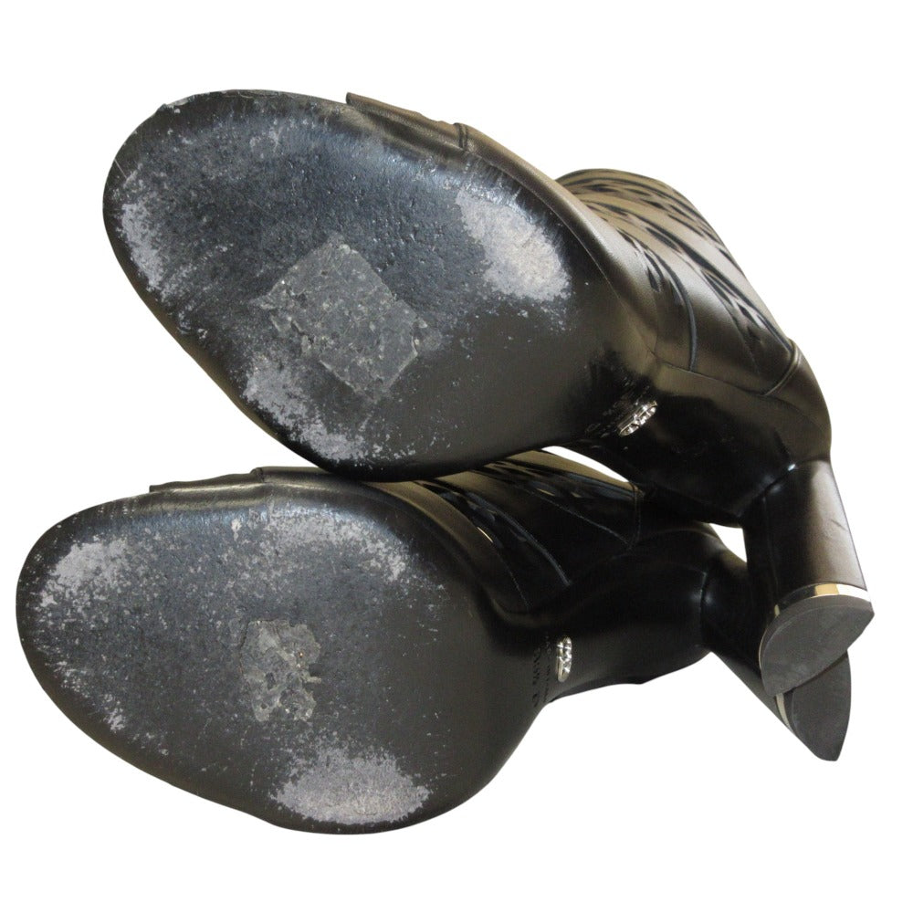 Christian Dior TATTOO Leather Bootie Sandals