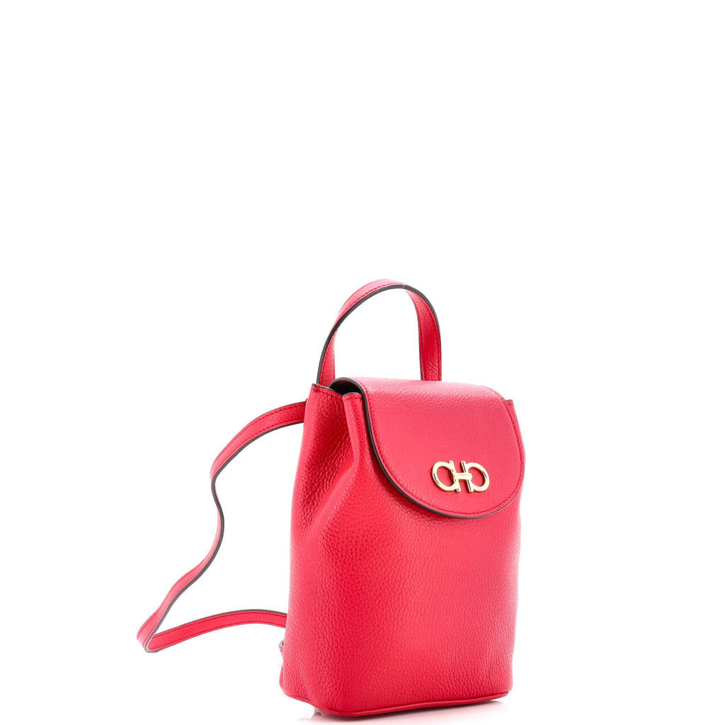 Gancini Backpack Leather Mini