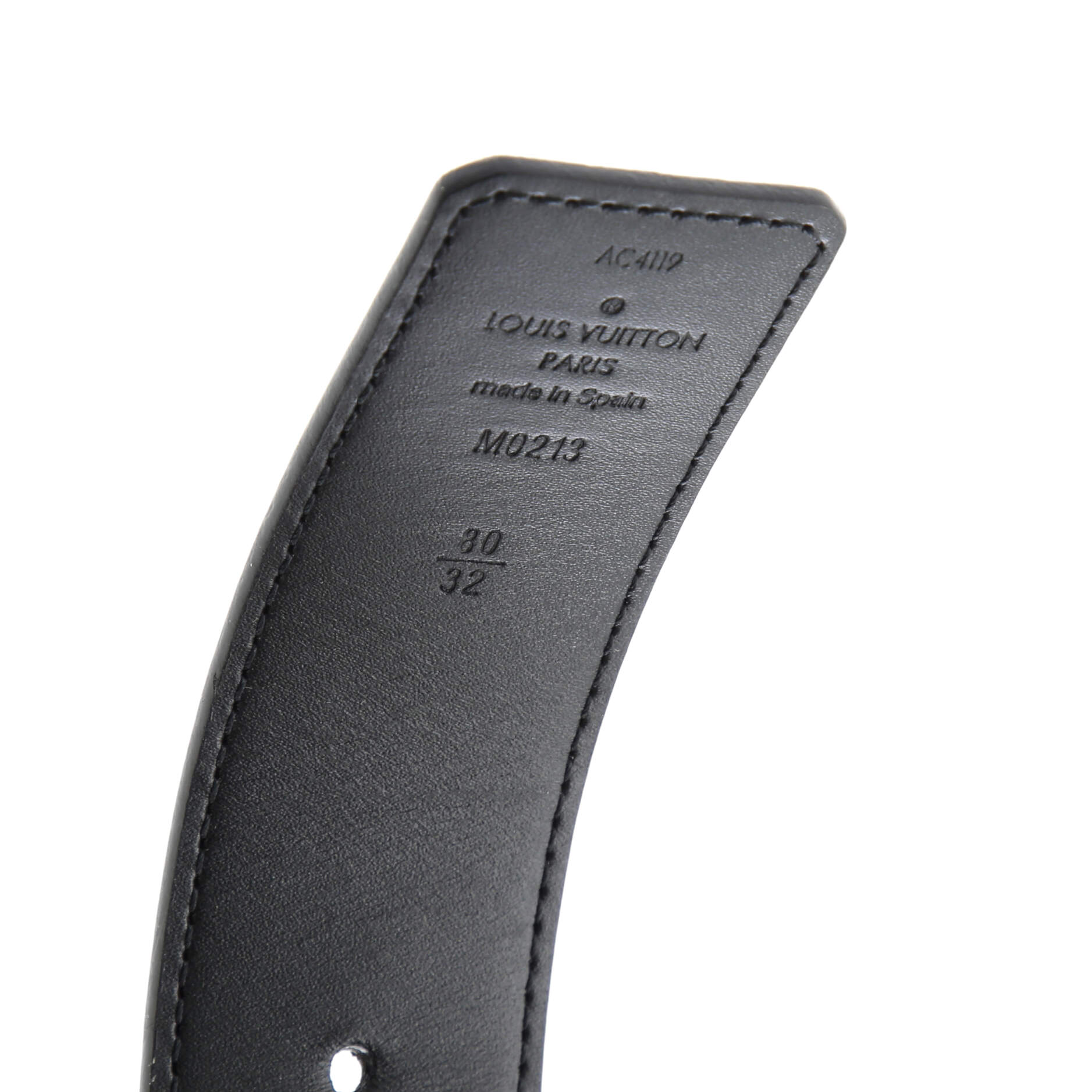 LV Initiales Reversible Belt Damier Graphite and Leather Wide