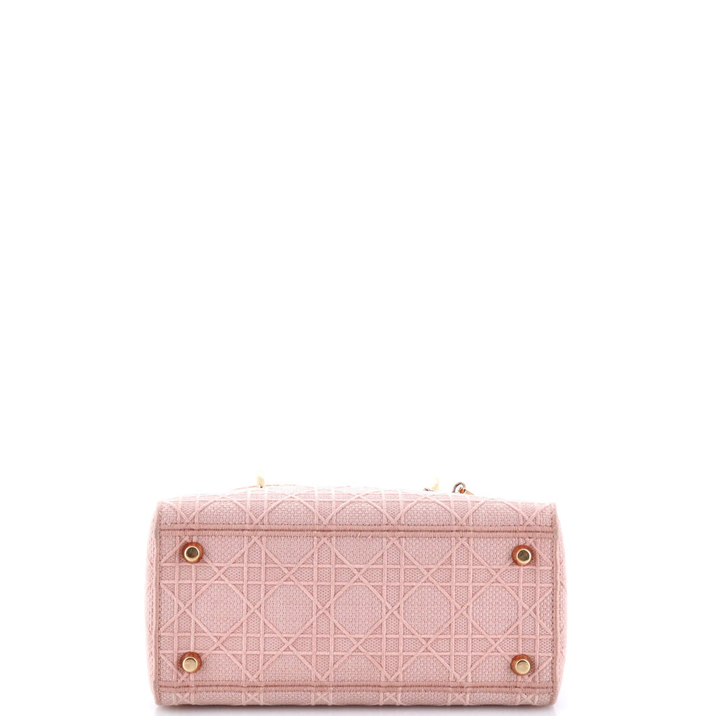Lady D-Lite Bag Cannage Embroidered Canvas Medium