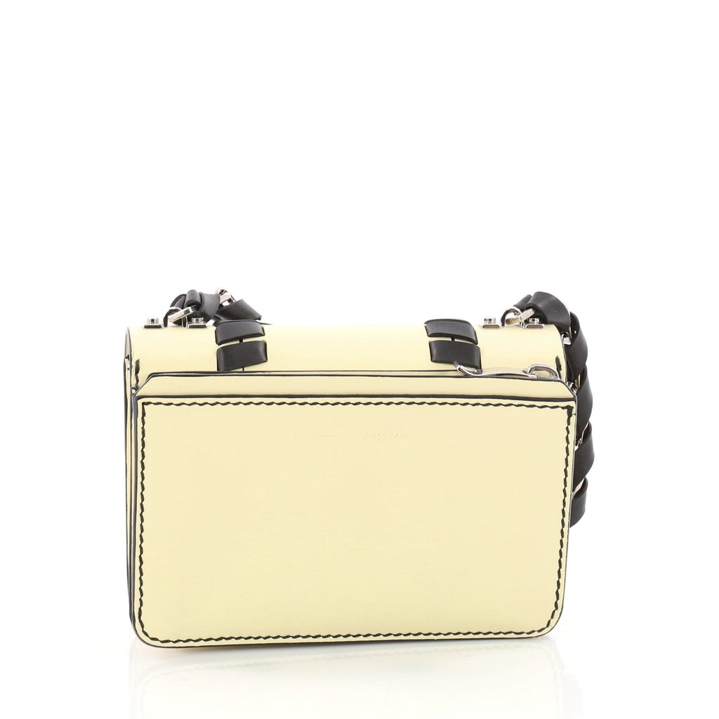 Hava Chain Shoulder Bag Whipstitch Leather Mini