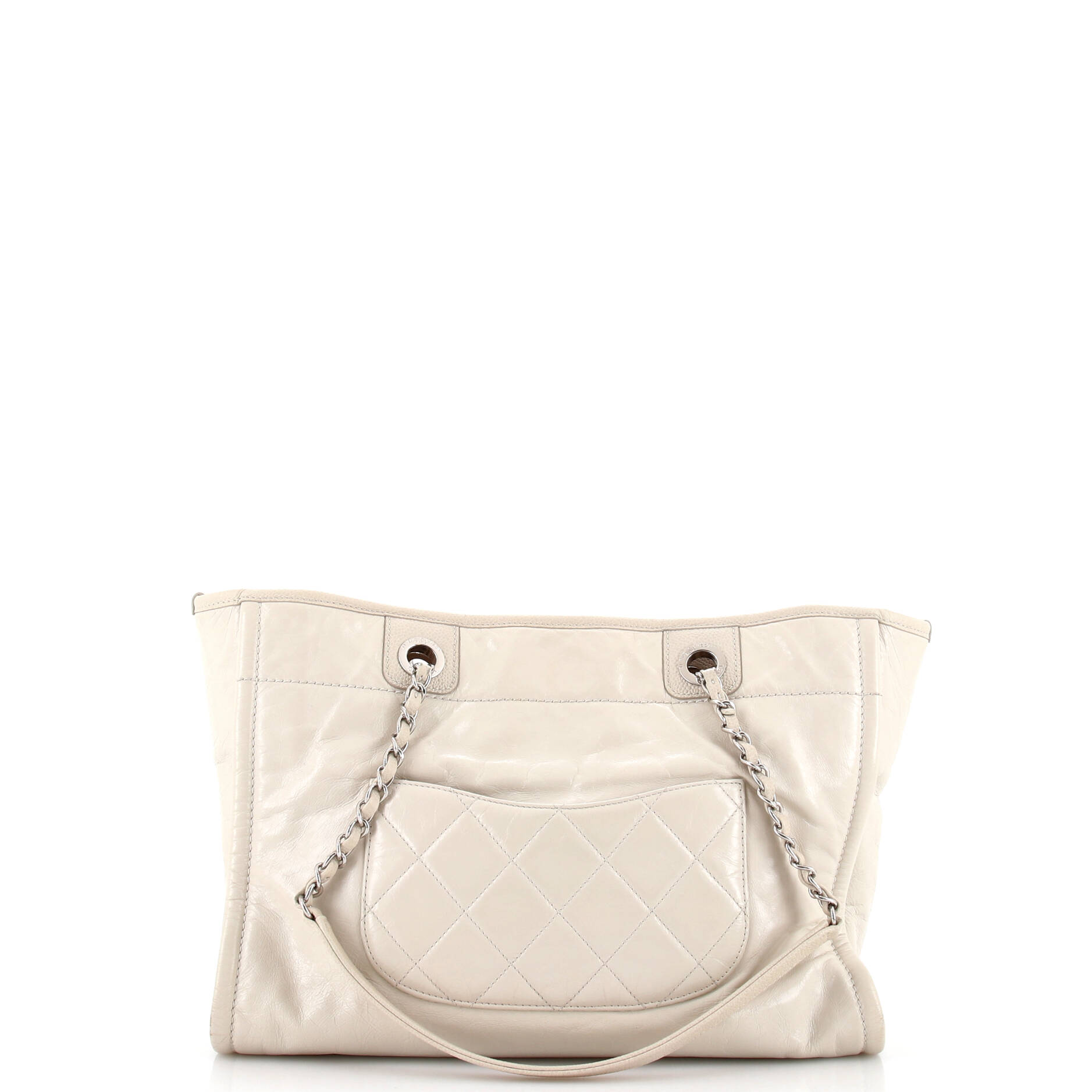 Deauville Tote Glazed Calfskin Small