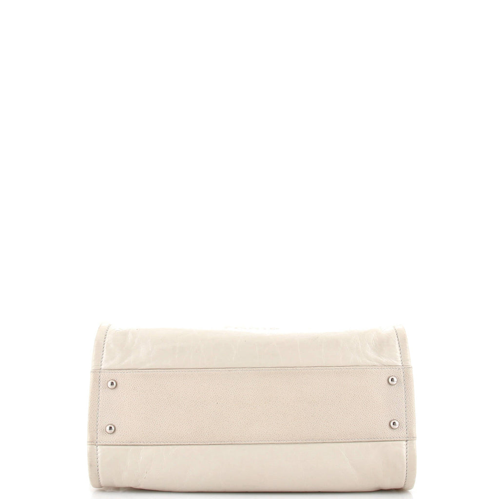 Deauville Tote Glazed Calfskin Small