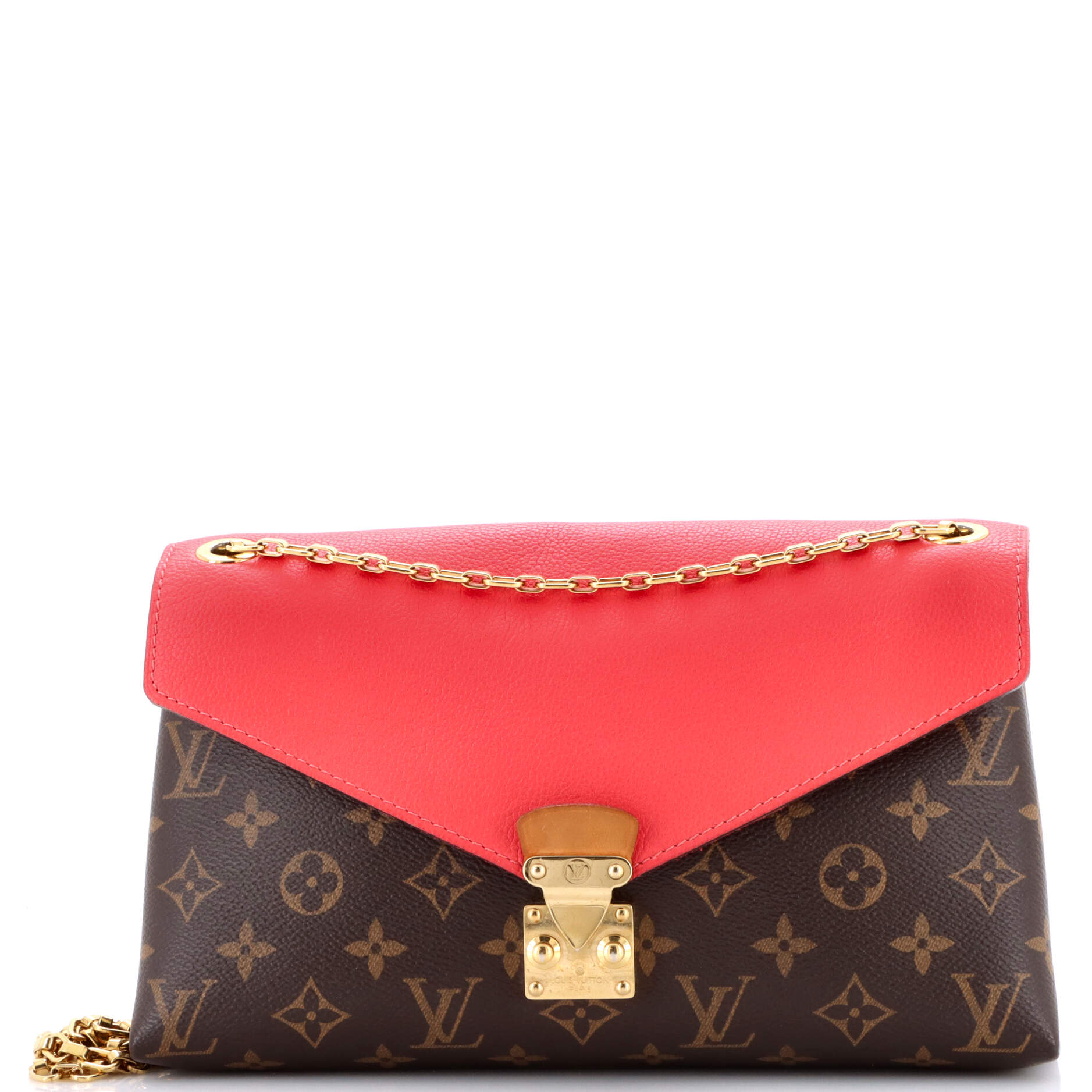 Pallas Chain Shoulder Bag Monogram Canvas and Calfskin