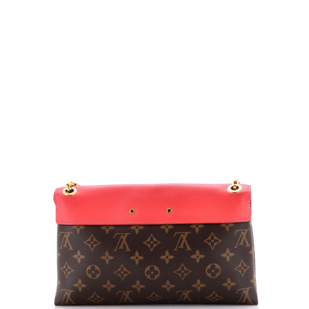 Pallas Chain Shoulder Bag Monogram Canvas and Calfskin