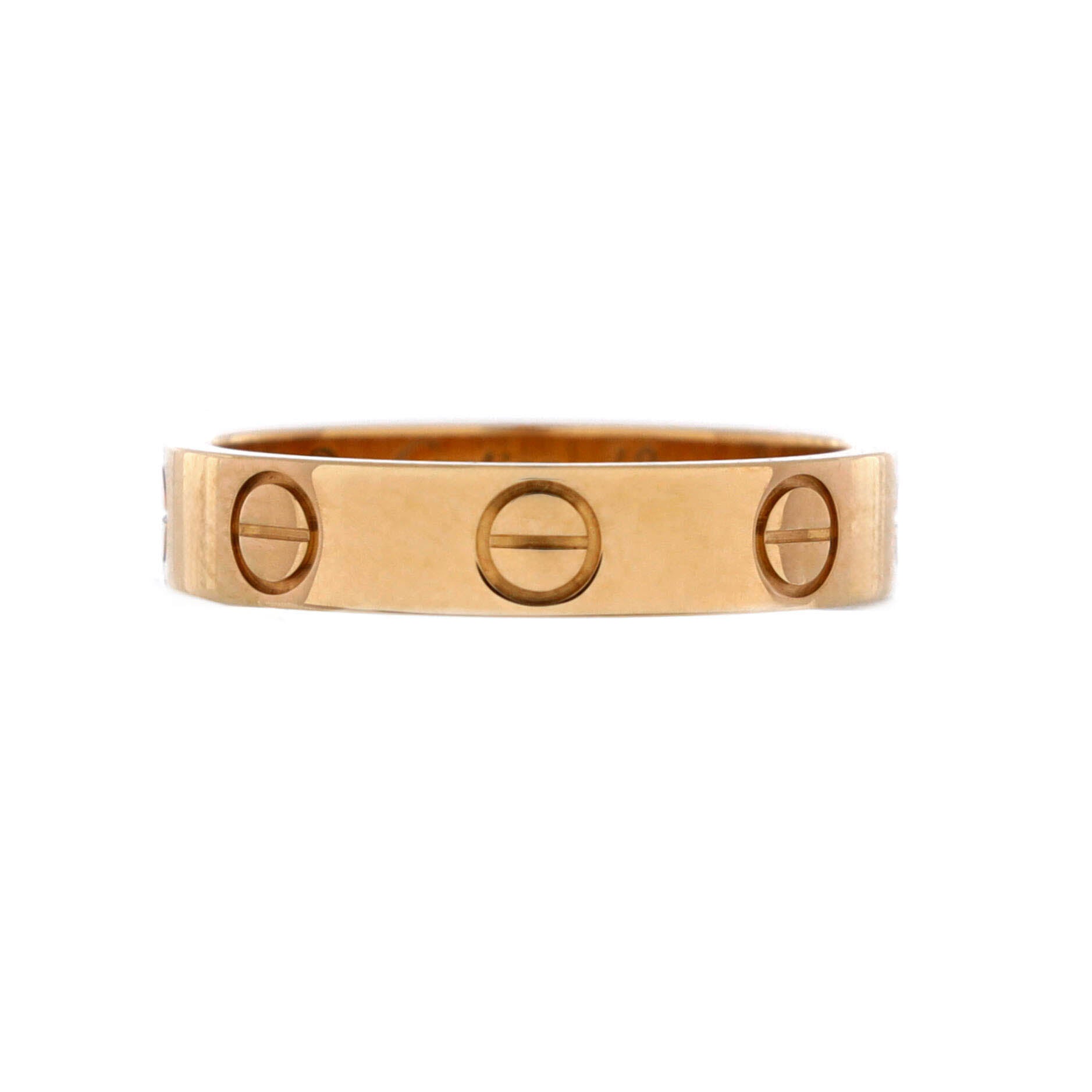 Love Wedding Band Ring 18K Yellow Gold