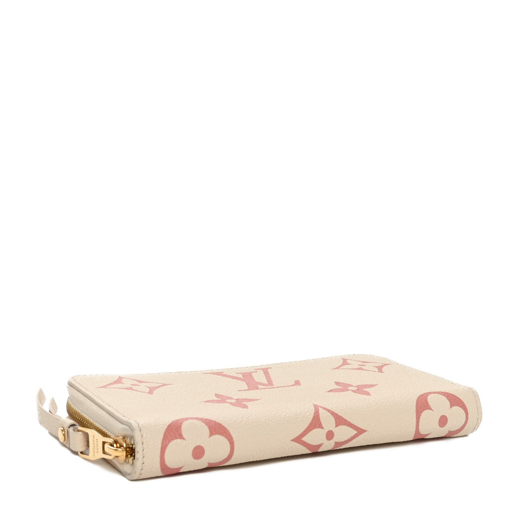 Empreinte Monogram Giant Zippy Wallet Creme Bois De Rose