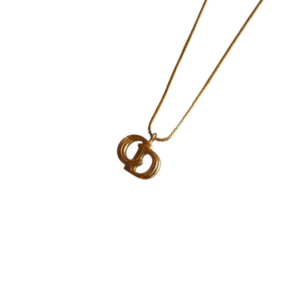 Christian Dior CD Logo Necklace