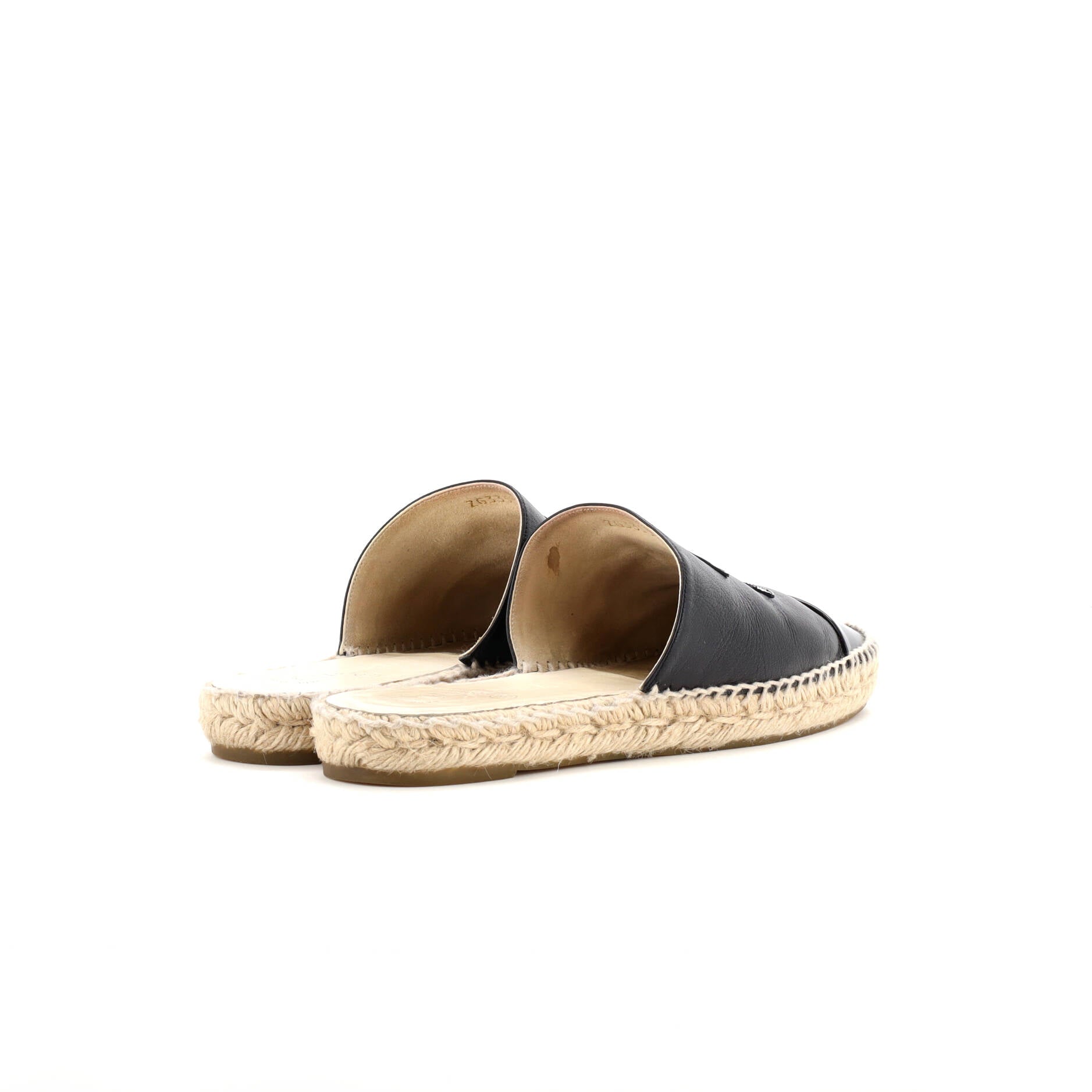 Women's CC Mule Espadrilles Leather