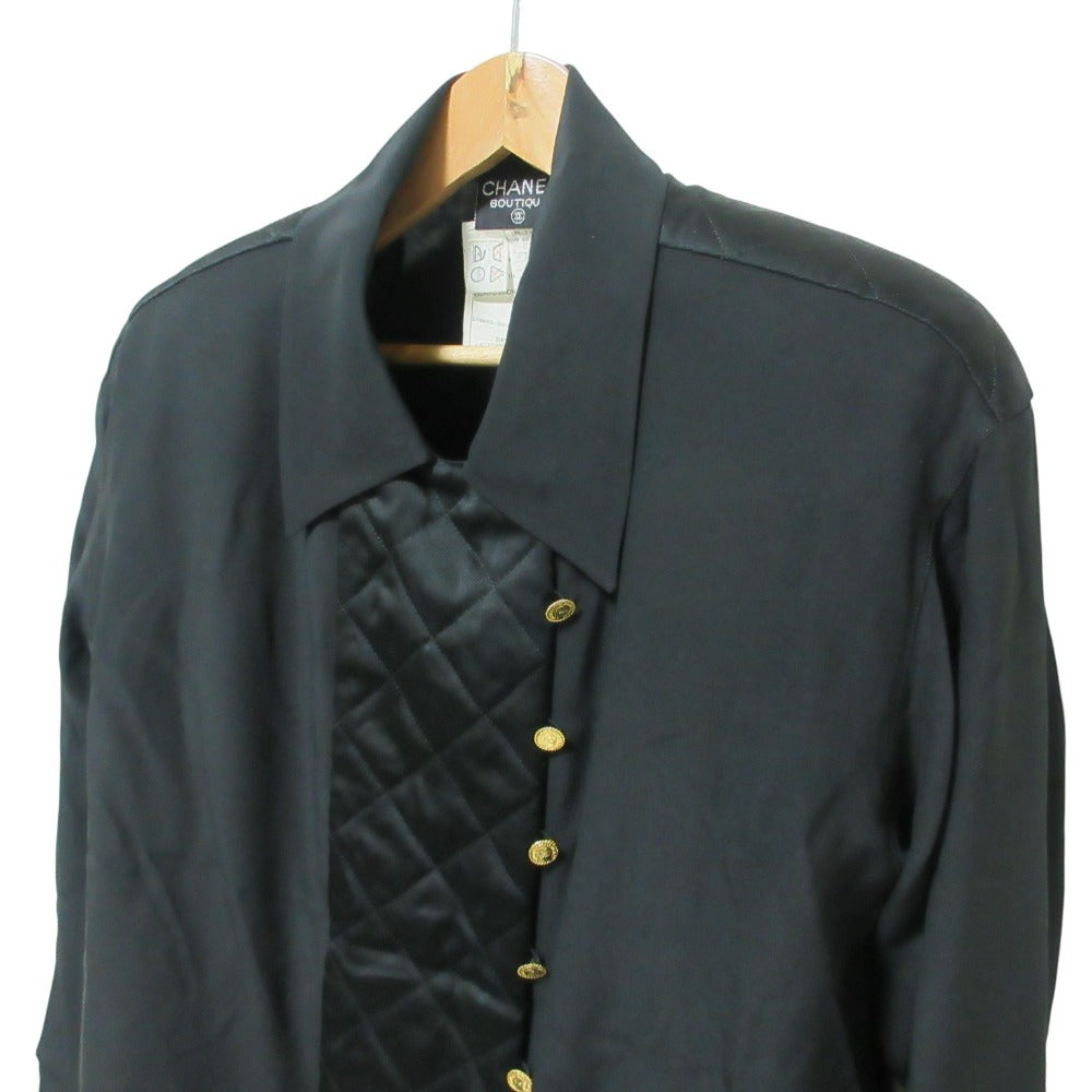 Chanel Matelasse Silk Shirt
